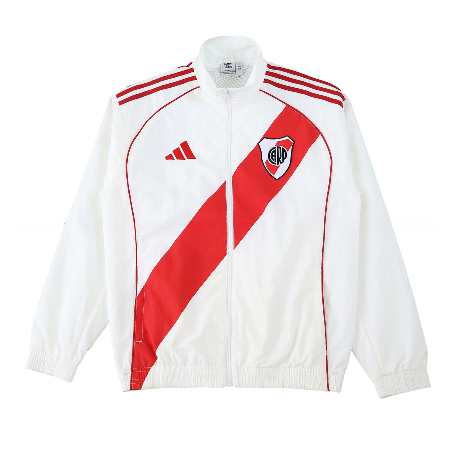 River Plate 25-26 Throwback Windbreaker Jacket - White - JerseysGala