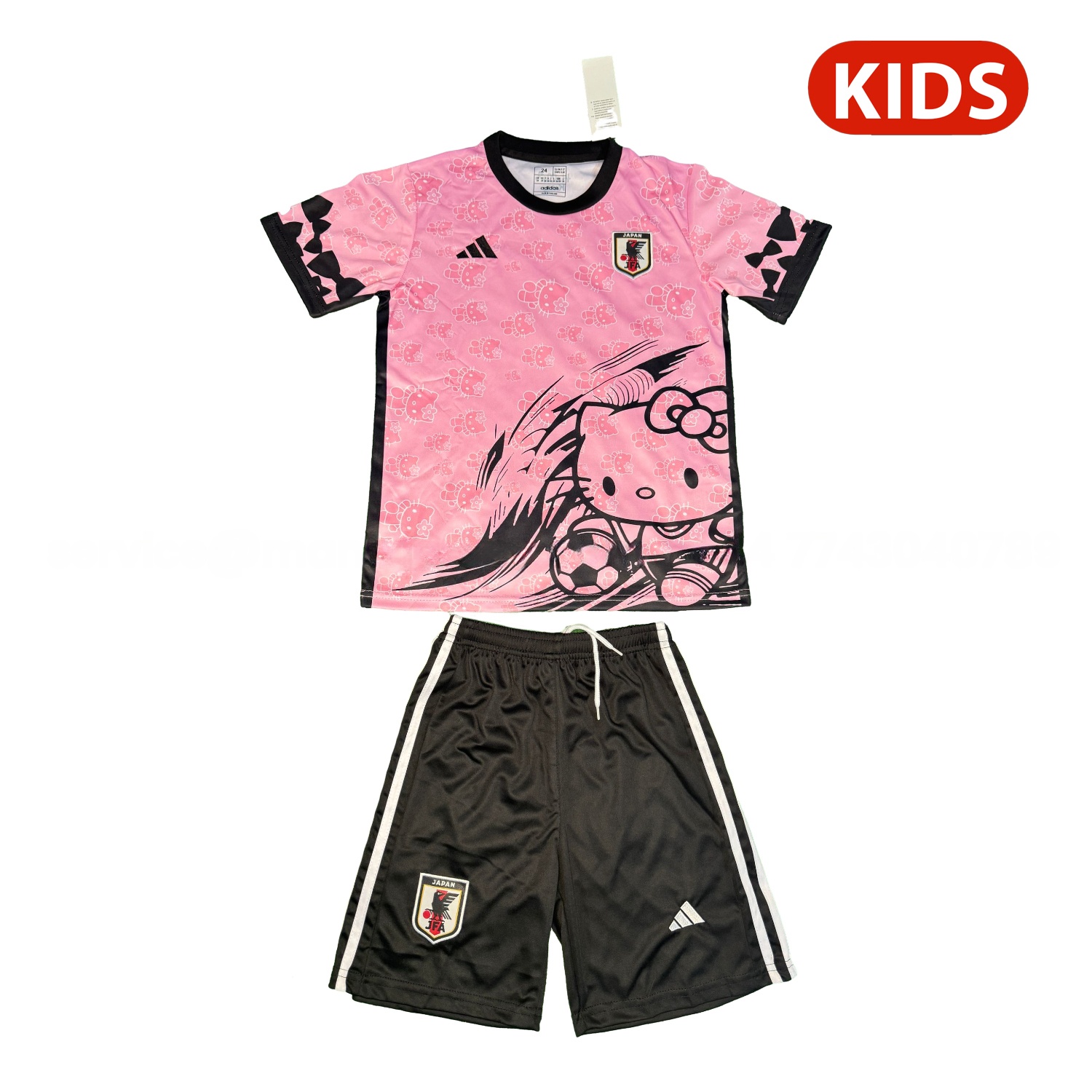 Japan 25-26 Hello Kitty Pink Special Kids Kit - JerseysGala