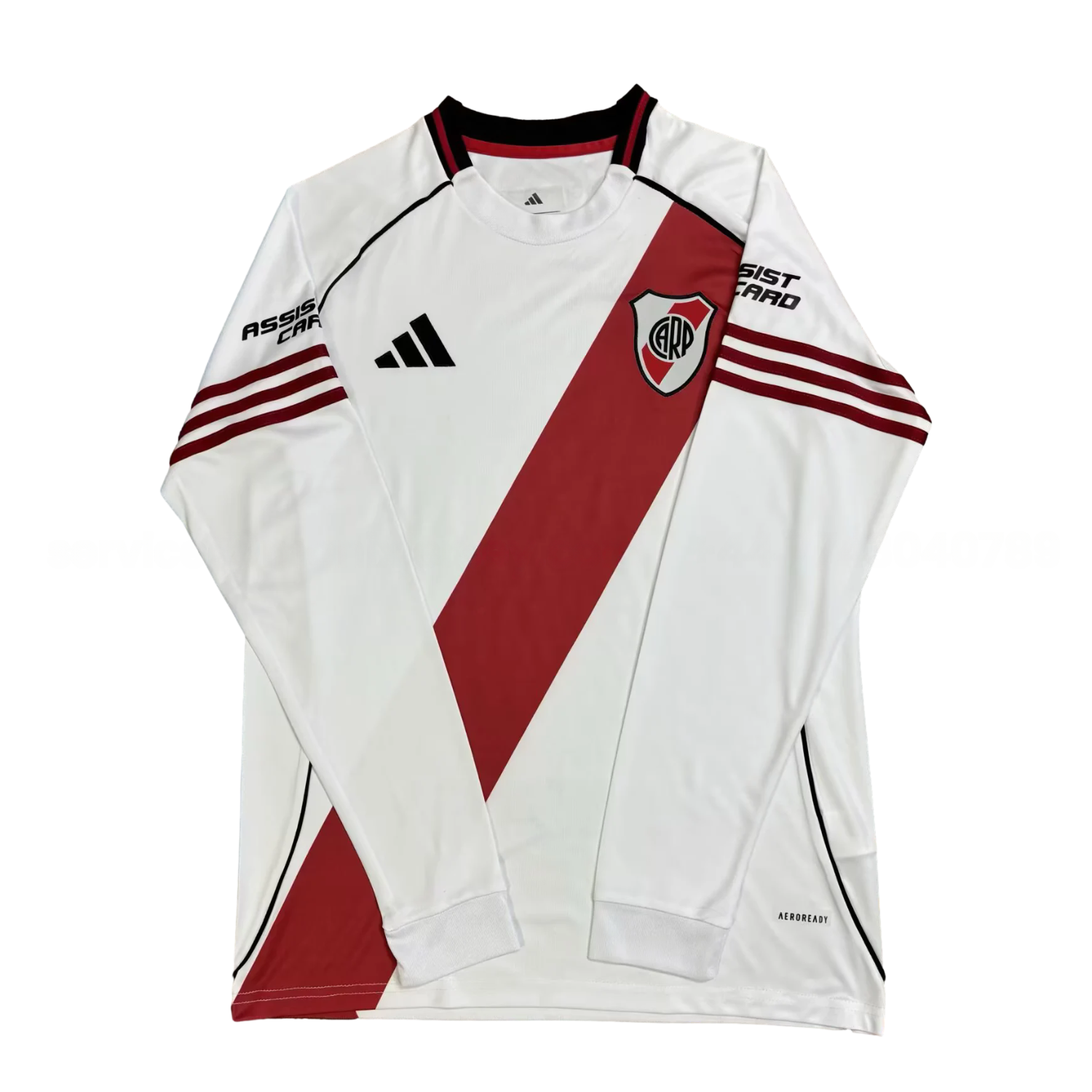 River Plate 25-26 Home Unsponsored Long Sleeves Jersey - Fans Version - JerseysGala