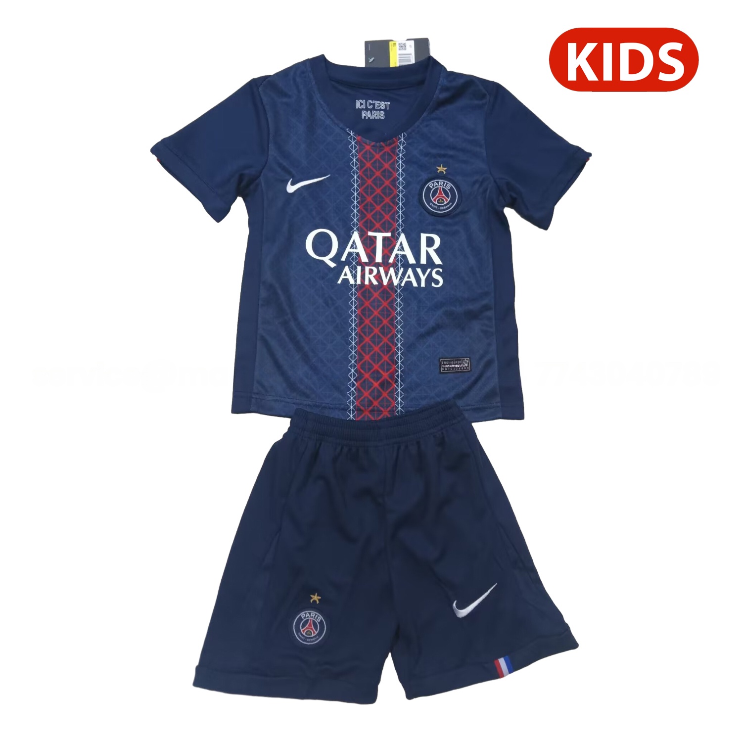 Paris Saint-Germain PSG 25-26 Champions League Commemorative Edition Kids Kit - JerseysGala