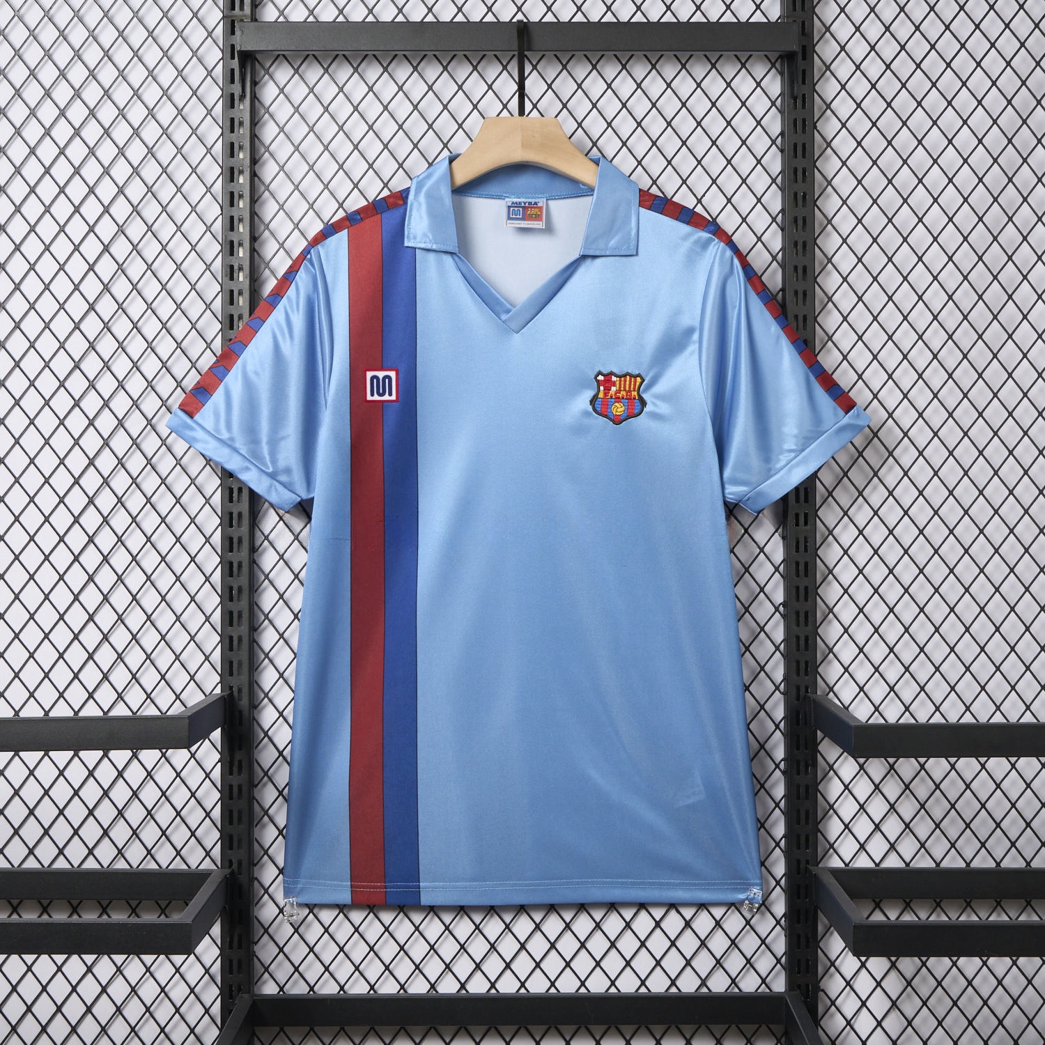 Retro Barcelona 1982-84 Away Blue Jersey - JerseysGala