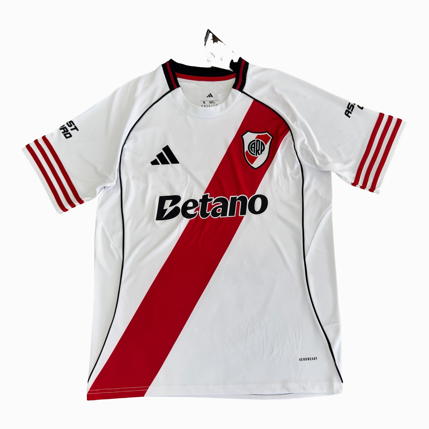 River Plate 25-26 Home Jersey With Chest Sponsor - Fans Version - JerseysGala