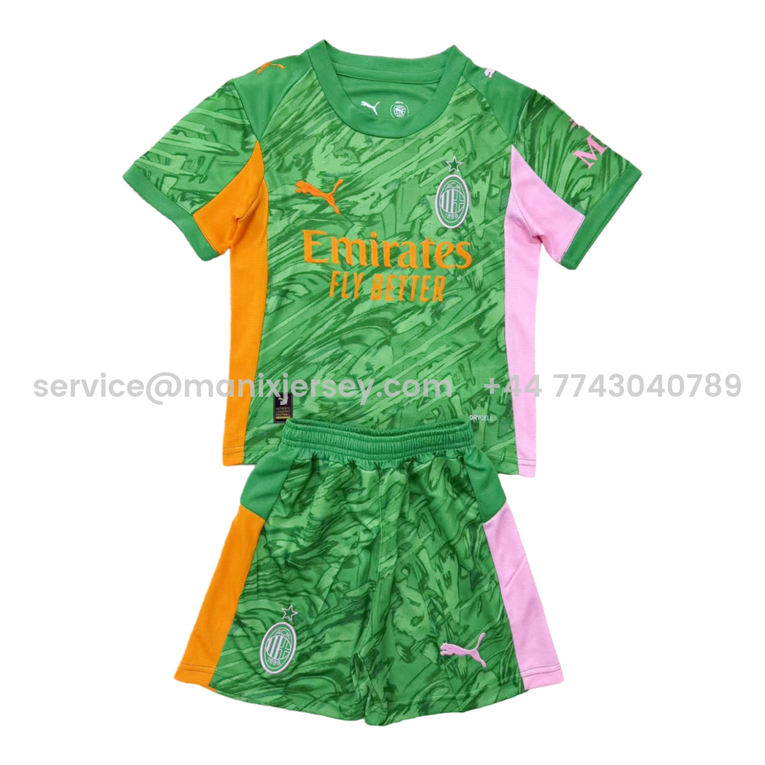 AC Milan 25-26 Green Goalkeeper Men's Adult Jersey Set - Fans Version - JerseysGala
