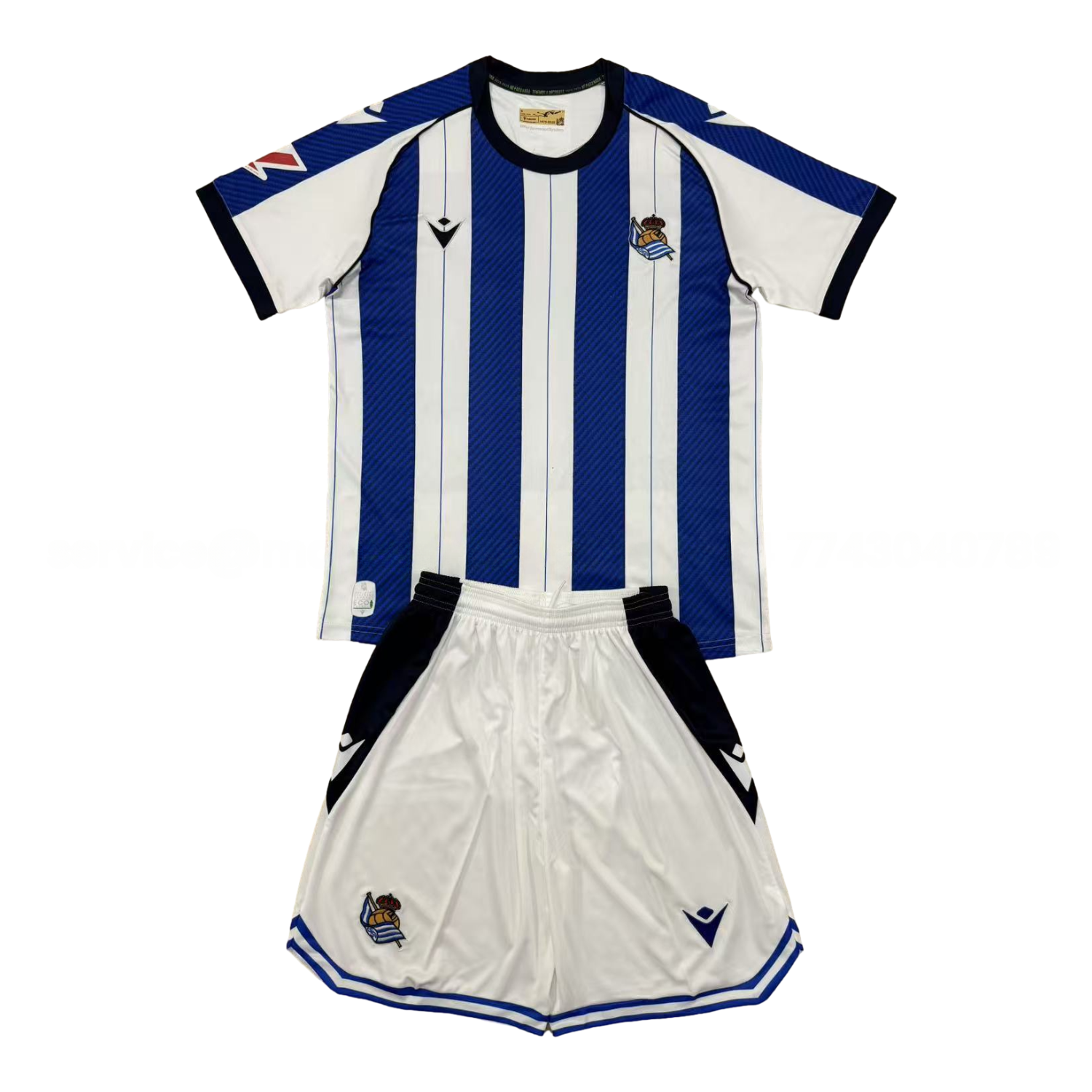 Real Sociedad 25-26 Home Men's Adult Jersey Set - Fans Version - JerseysGala