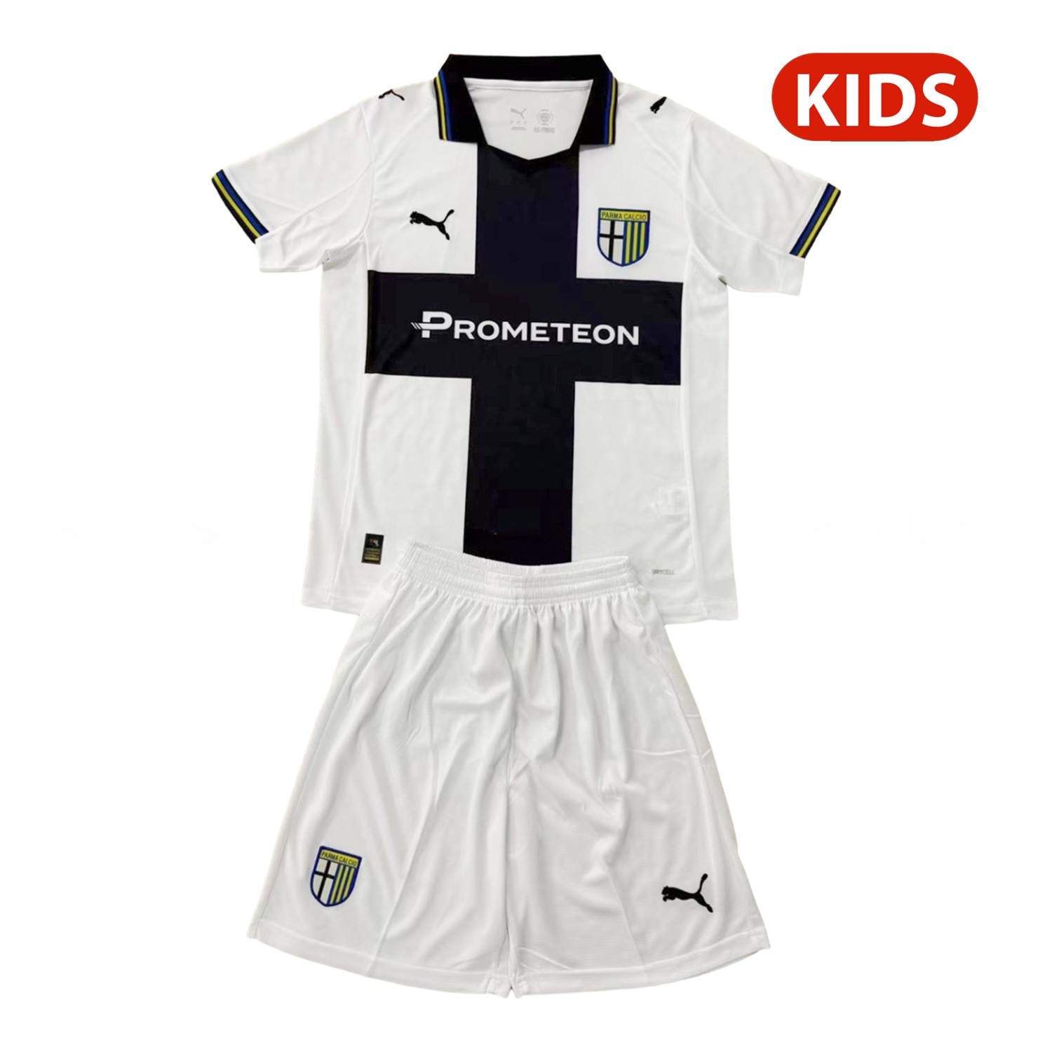 Parma 25-26 Home Kids Kit - JerseysGala