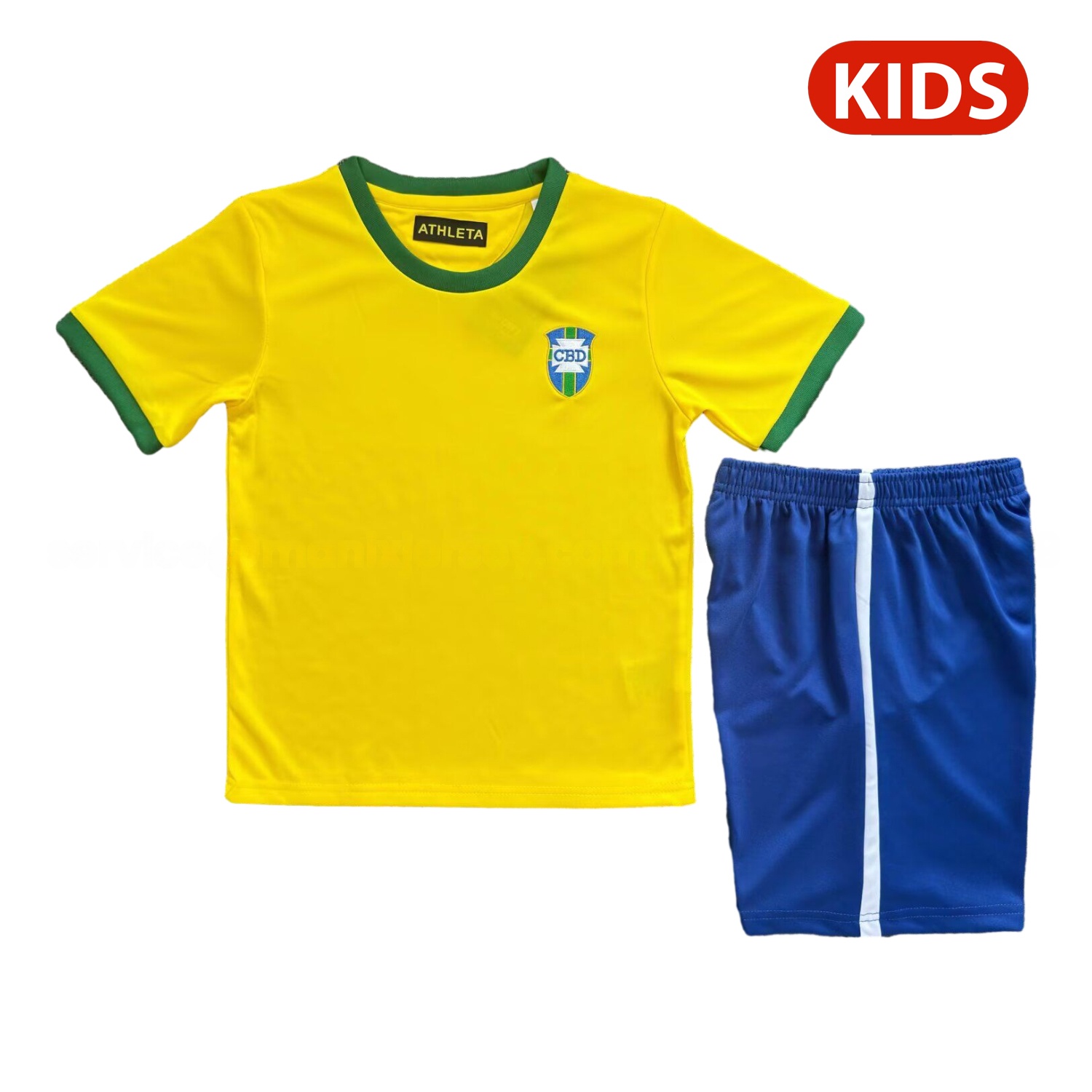 Retro Brazil 1970 Home Kids Kit - JerseysGala