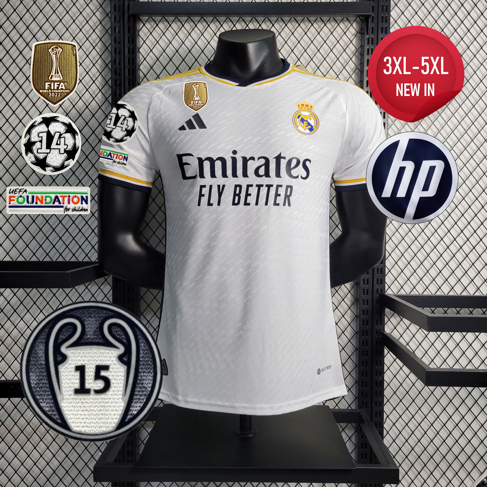 Real Madrid 23-24 Home Stadium Jersey - Player Version - JerseysGala