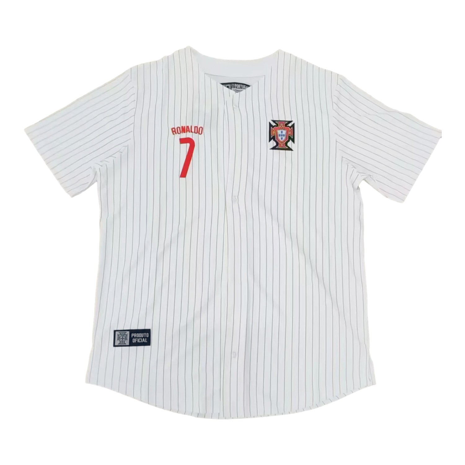 Portugal 2025-26 White Baseball Jersey - JerseysGala