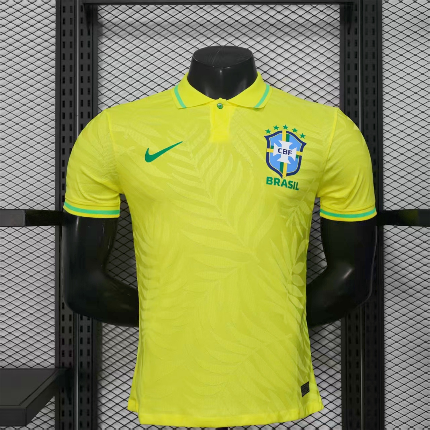 Brazil 25-26 Fern Yellow Polo Jersey - Player Version - JerseysGala