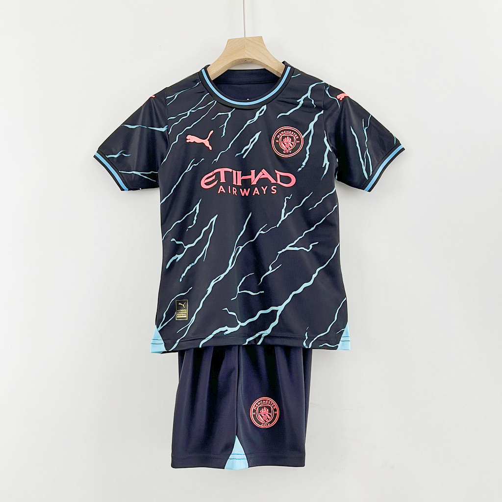 Manchester City 23-24 Third Kids Kit - JerseysGala