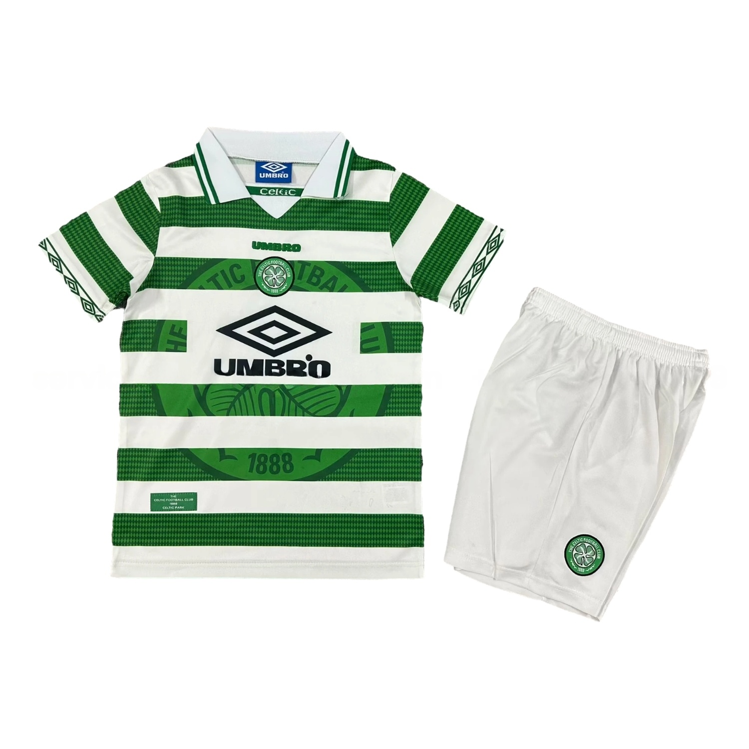 Retro Celtic 1997-99 Home Kids Kit - JerseysGala