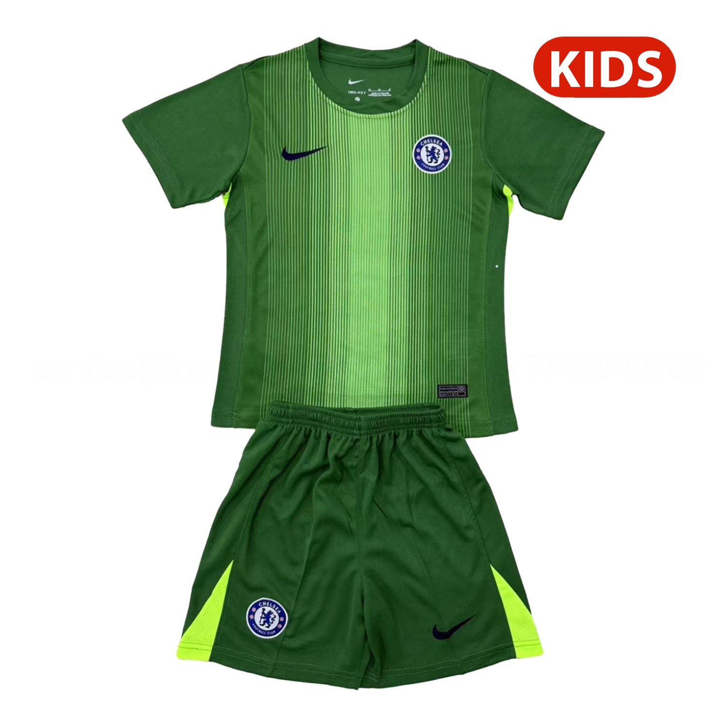 C.H.E.L.S.E.A 25-26 Green Goalkeeper Kids Kit - JerseysGala