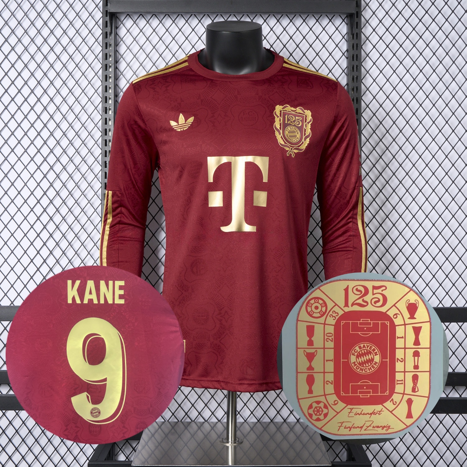 Bayern Munich 2025 125th Anniversary Long Sleeves Jersey - Player Version - JerseysGala