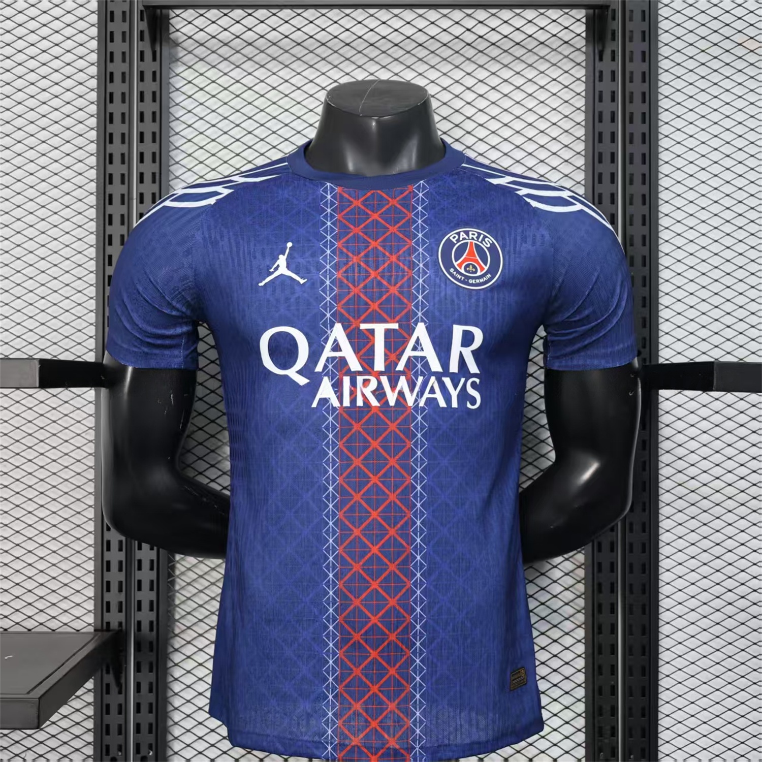 Paris Saint-Germain PSG X JD 25-26 Red And Blue Special Edition Jersey - Player Version - JerseysGala