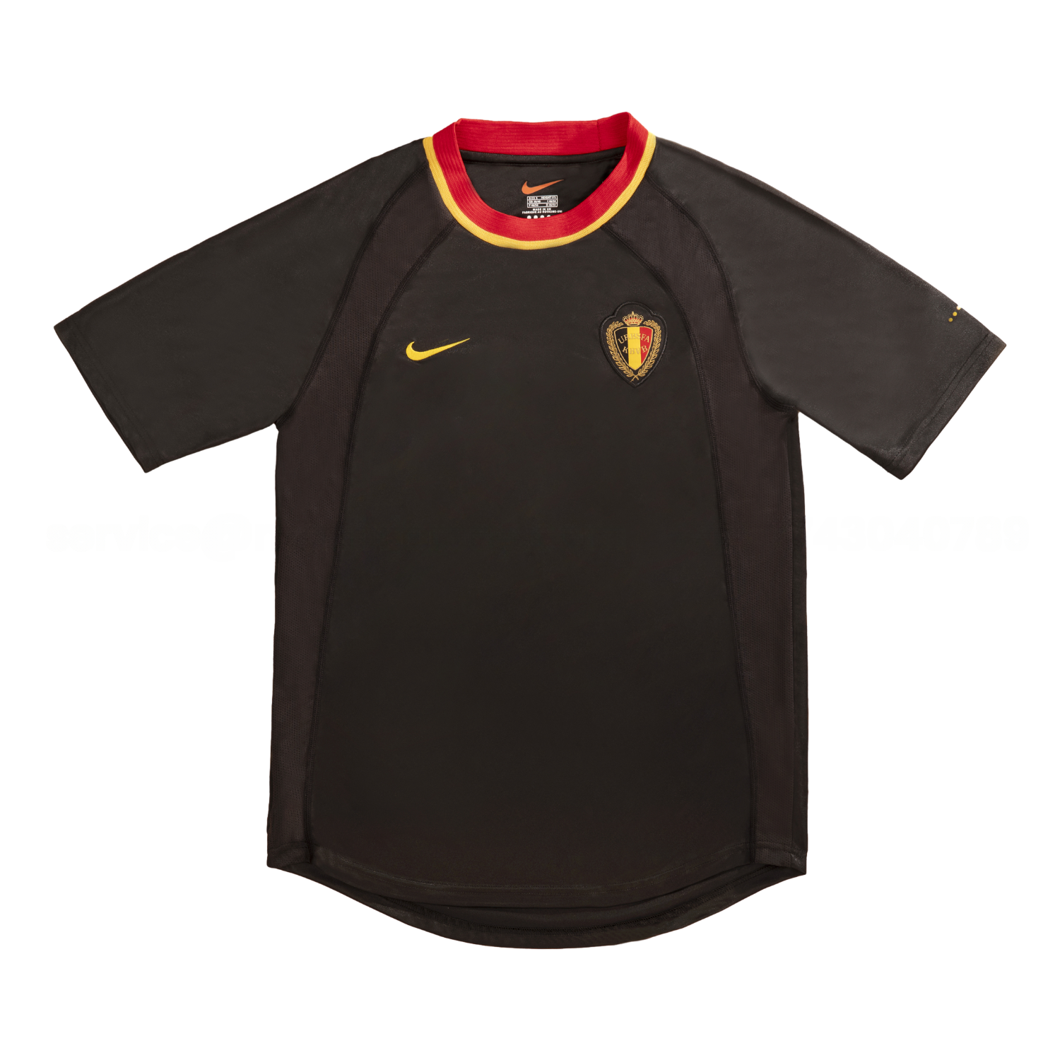 Retro Belgium 2000 Away Black Jersey - JerseysGala
