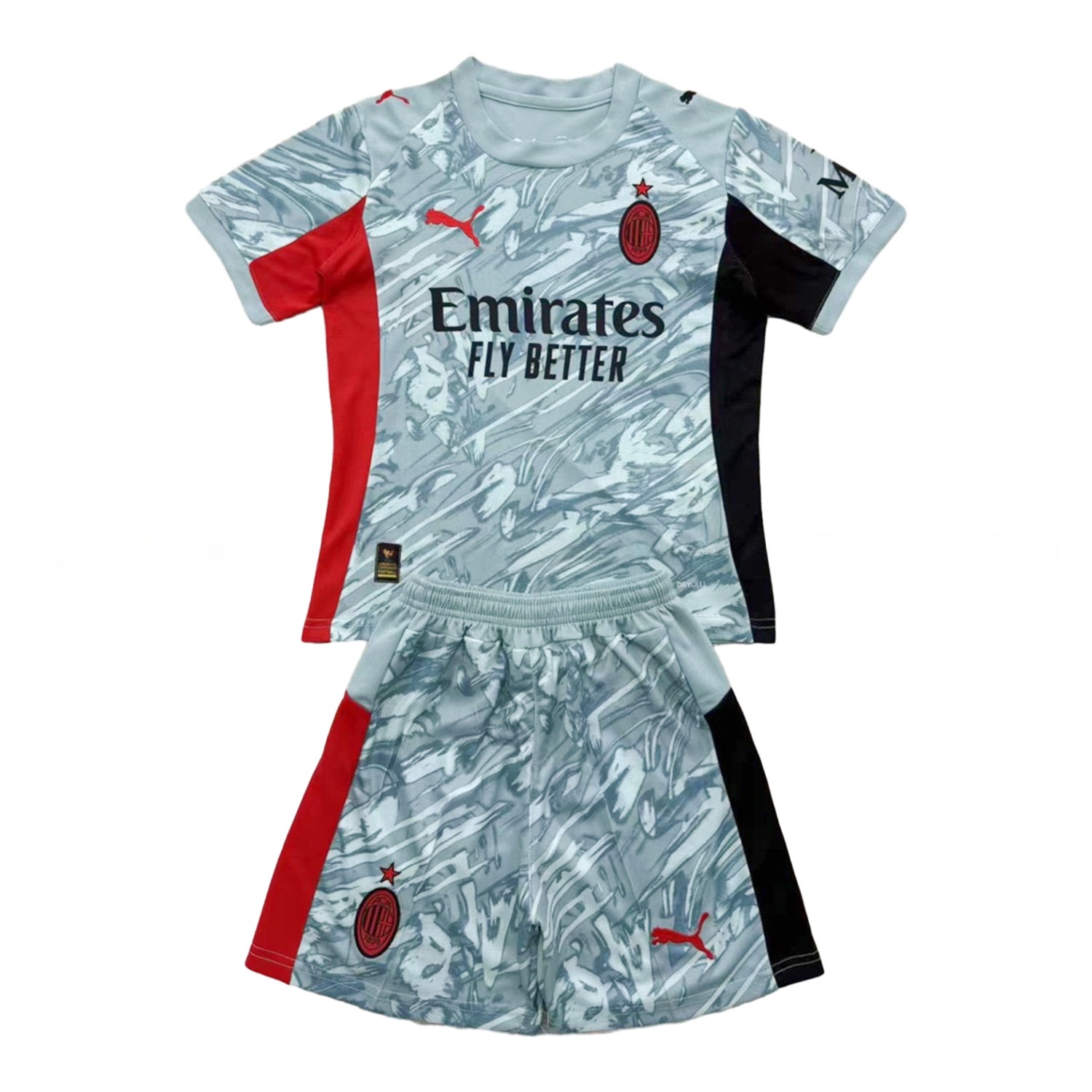 AC Milan 25-26 Blue Goalkeeper Men's Adult Jersey Set - Fans Version - JerseysGala