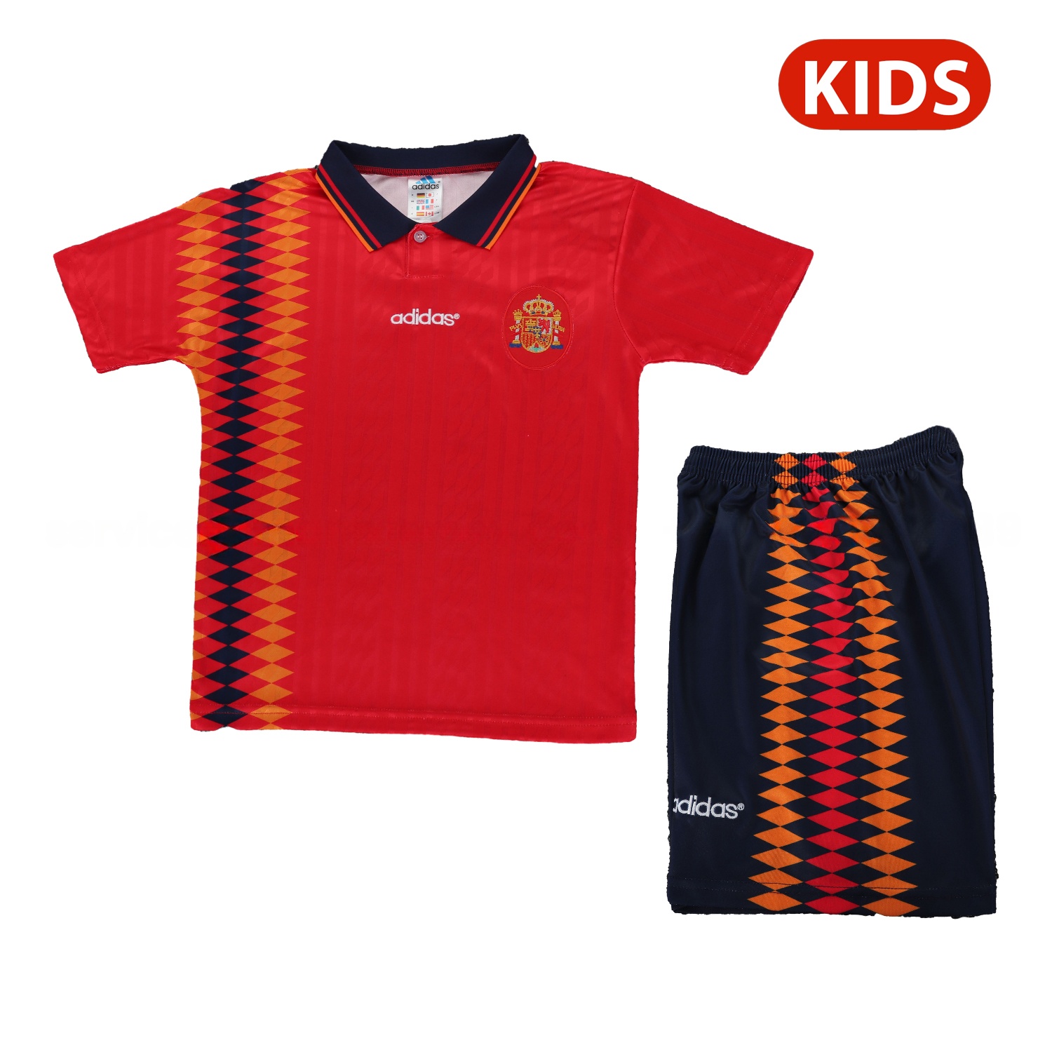 Retro Spain 1994 Home Kids Kit - JerseysGala