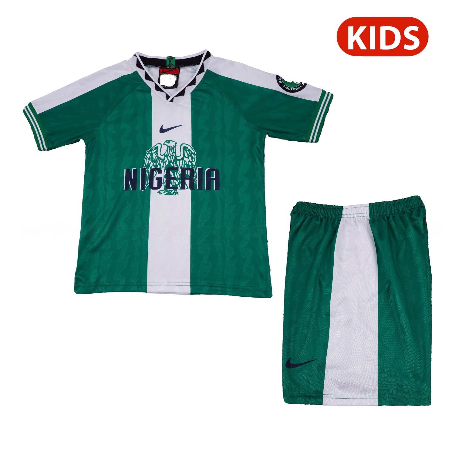 Retro Nigeria 1996 Home Kids Kit - JerseysGala