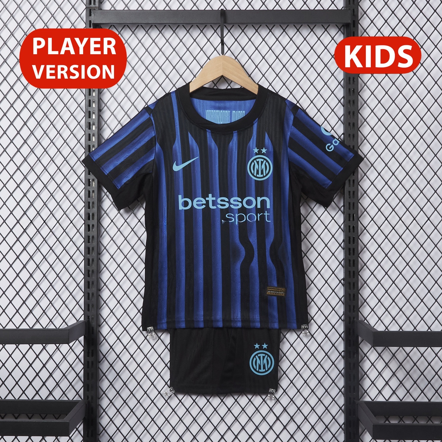 Inter Milan 25-26 Home Kids Kit - Player Version - JerseysGala