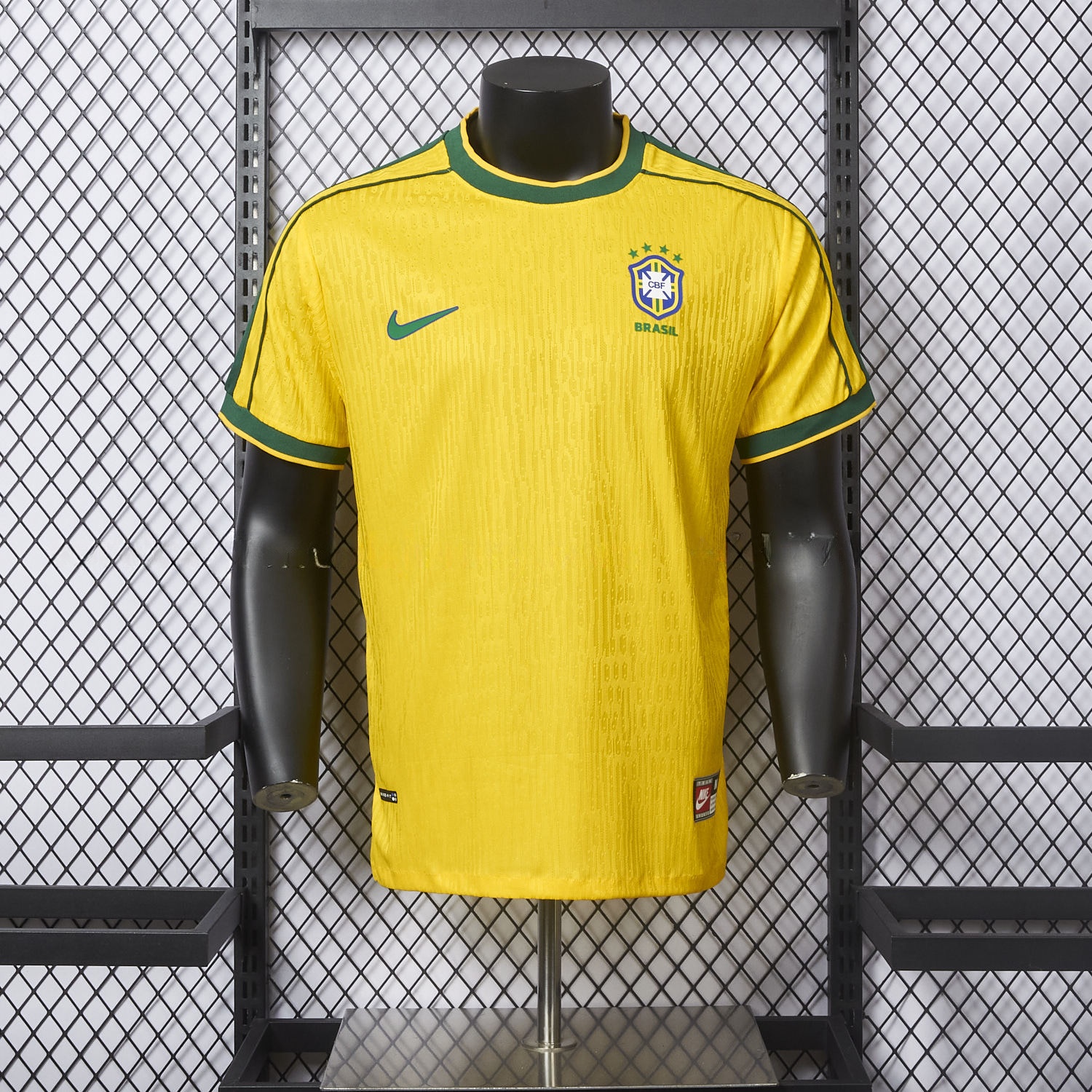 Retro Brazil 1998 Home Jersey - Player Version - JerseysGala