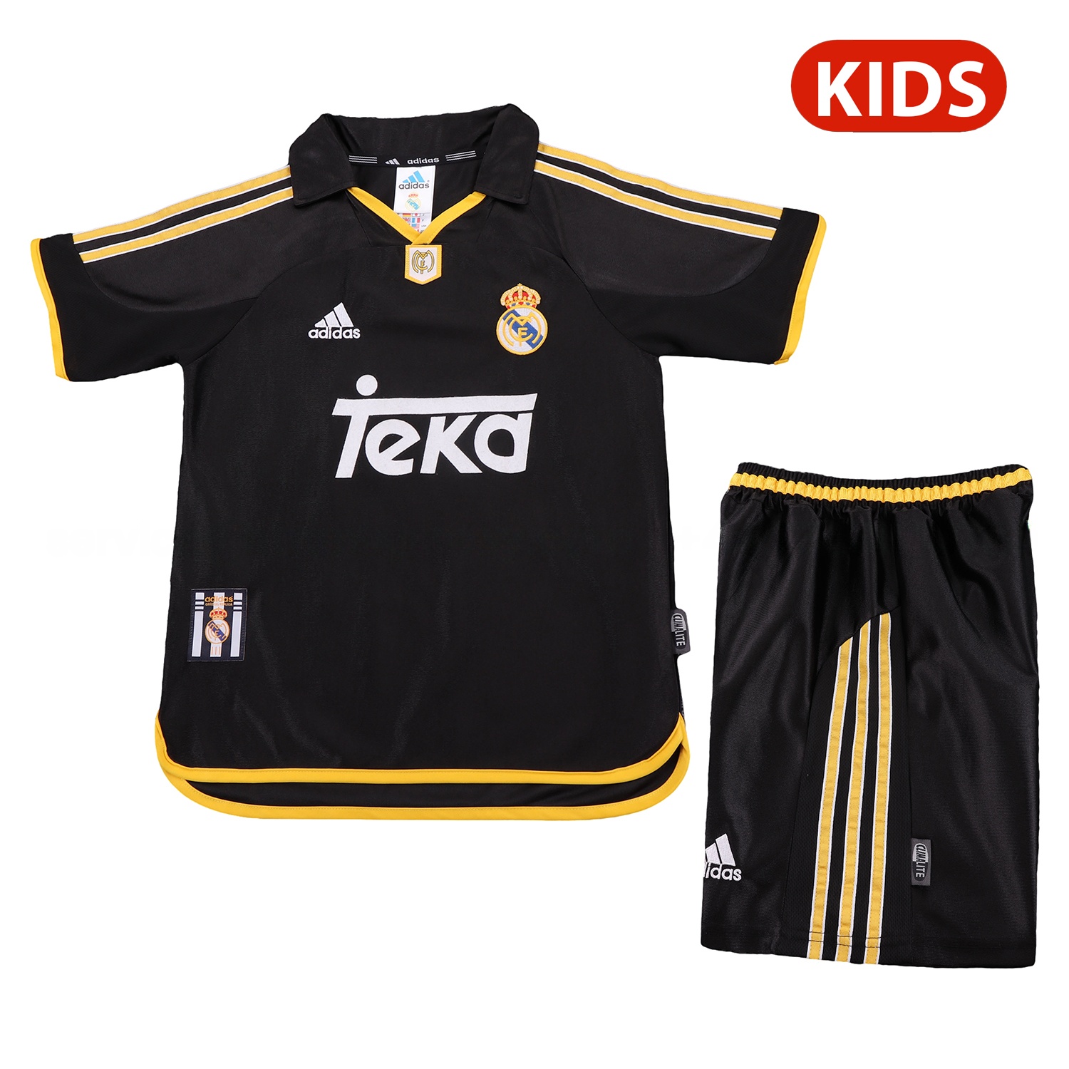 Retro Real Madrid 1999-01 Away Kids Kit - JerseysGala