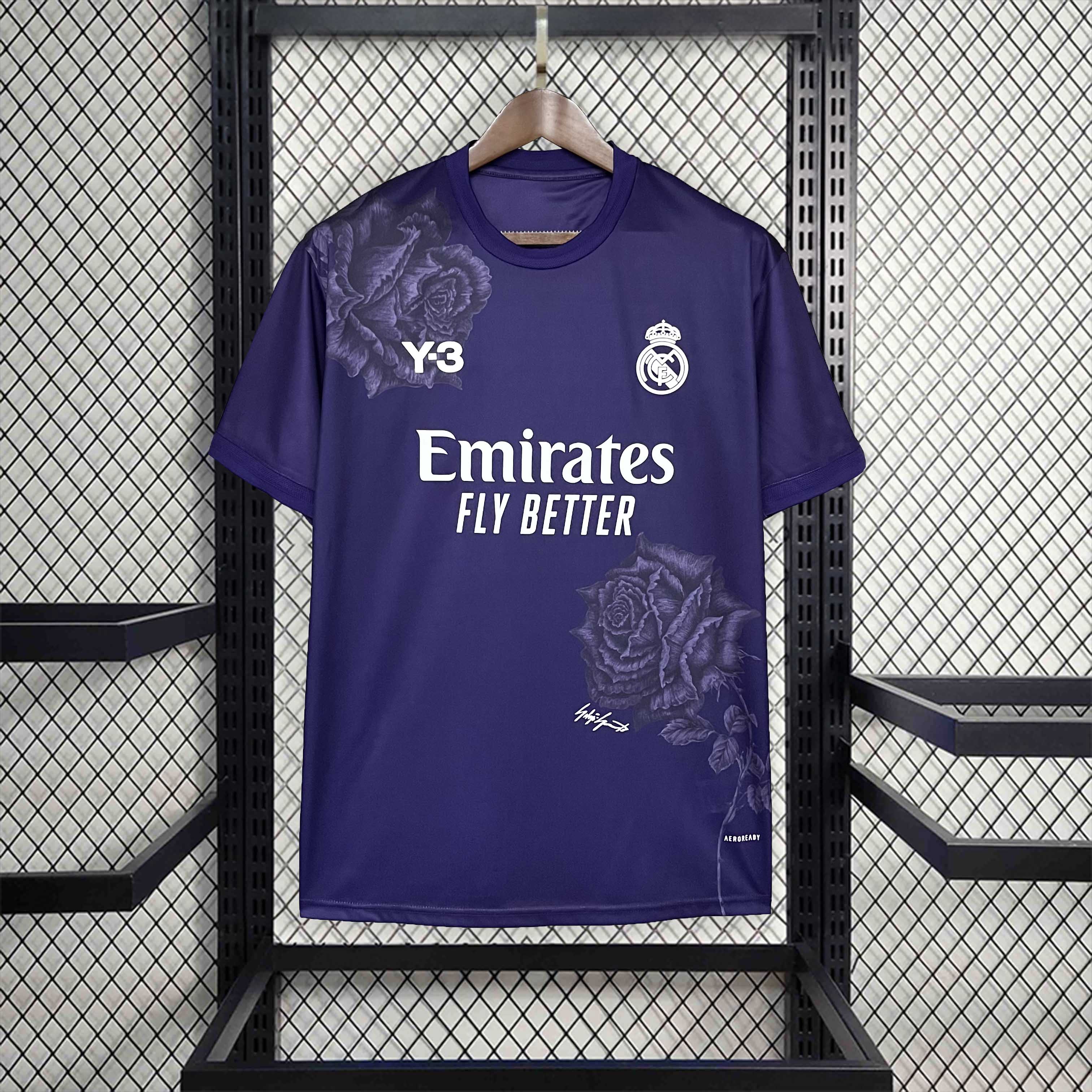 Real Madrid 23-24 Y3 Purple Special Edition Jersey - Fans Version - JerseysGala