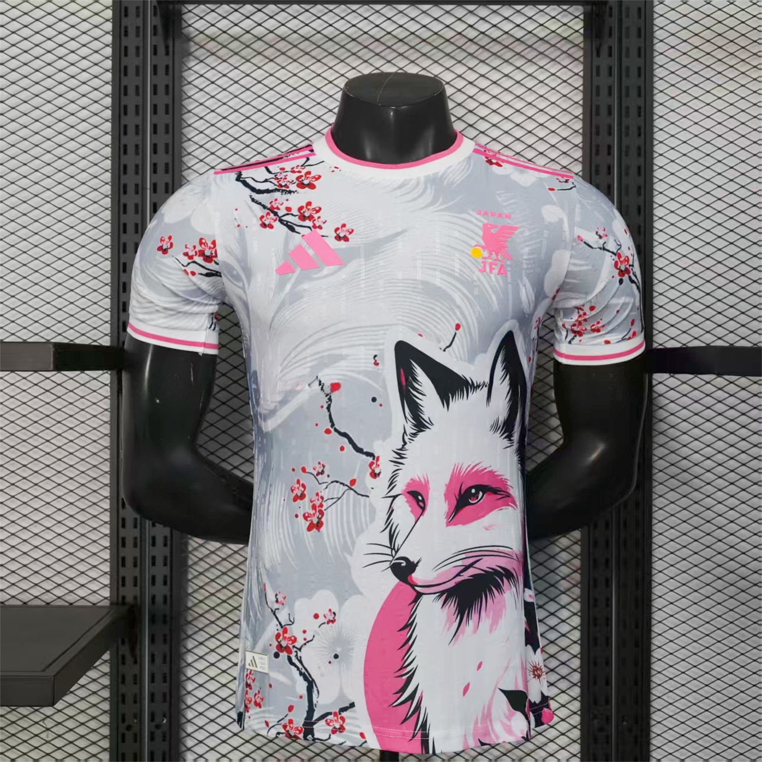 Japan 25-26 Pink And White Snow Fox Special Jersey - Player Version - JerseysGala