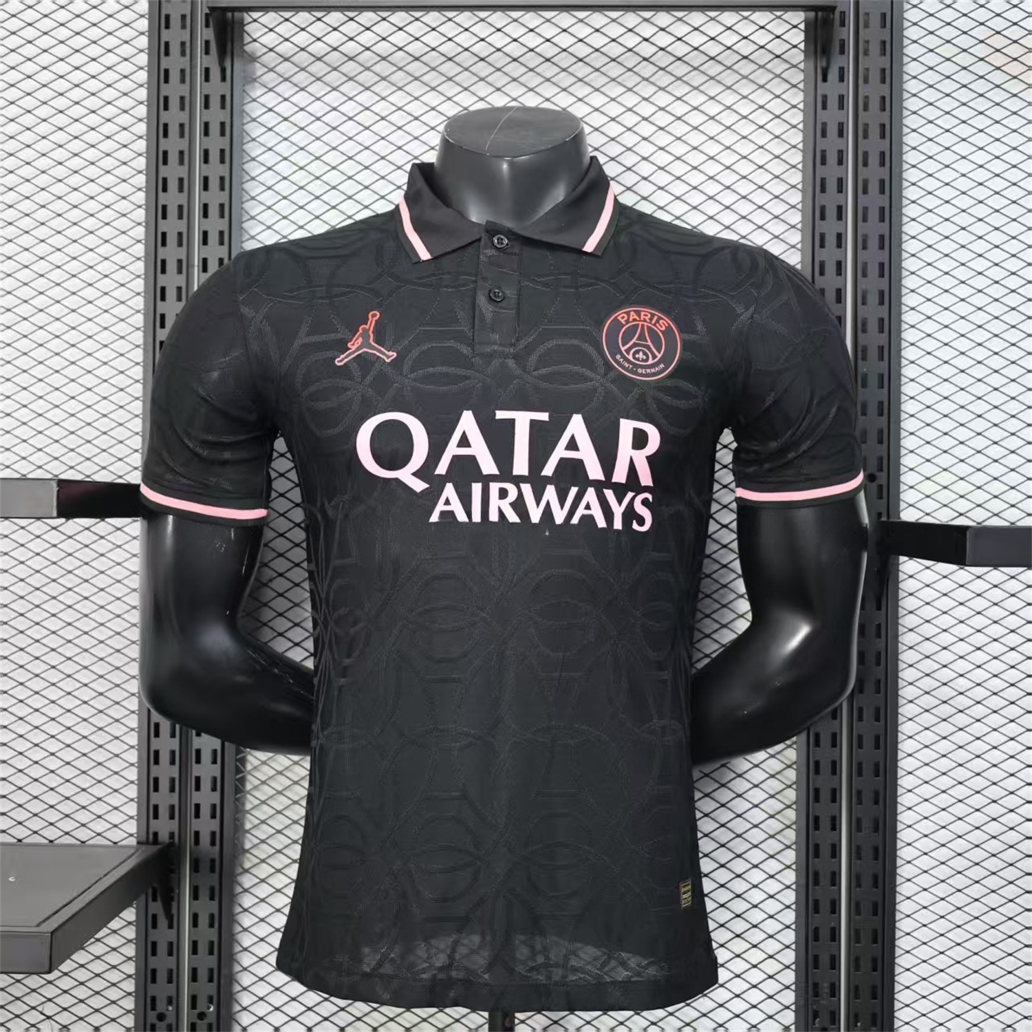Paris Saint-Germain PSG 25-26 JD Black Special Jersey with Red Badge - Player Version - JerseysGala