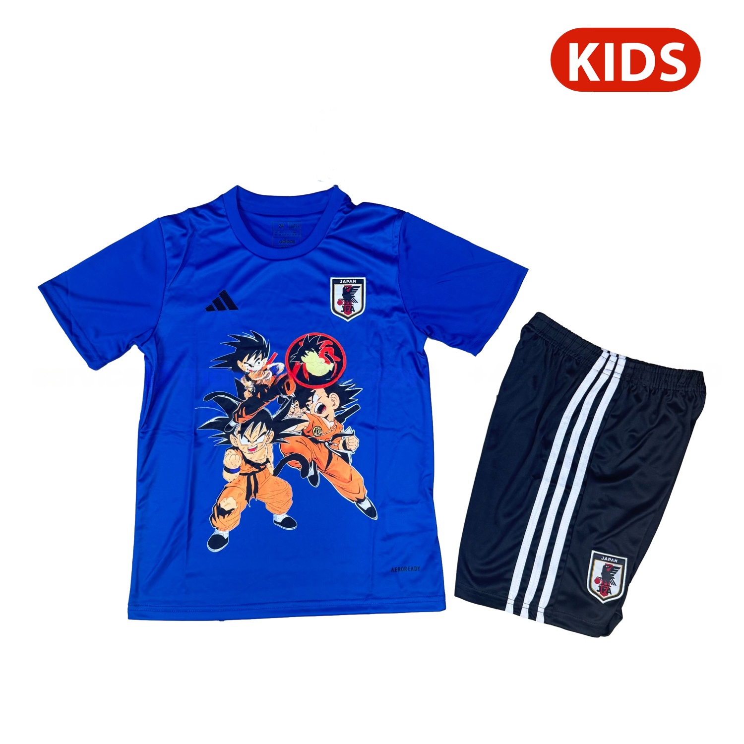Japan 25-26 Dragon Ball Son Goku And Shenron Blue Special Kids Kit - JerseysGala