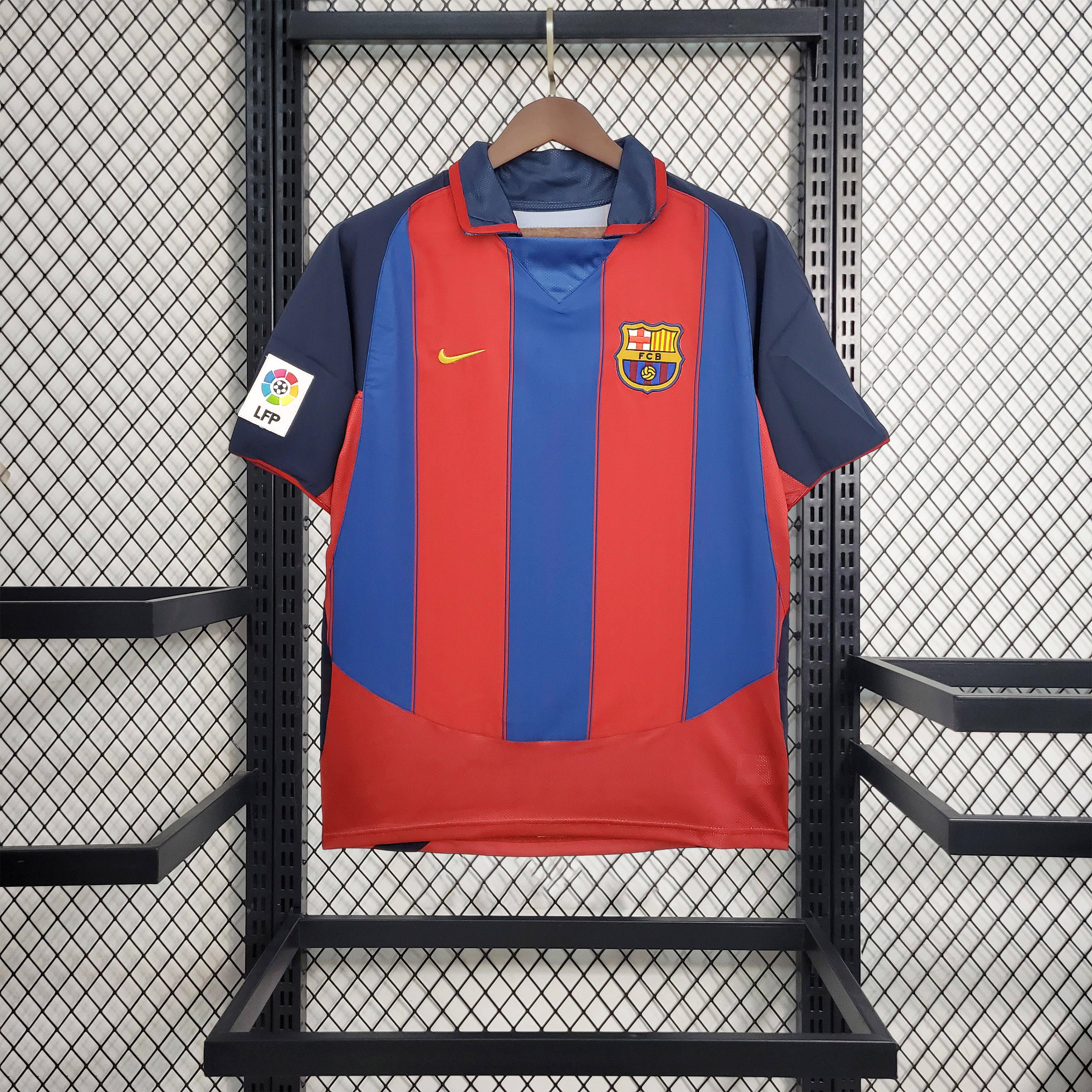Retro Barcelona 03-04 Home Stadium Jersey - JerseysGala