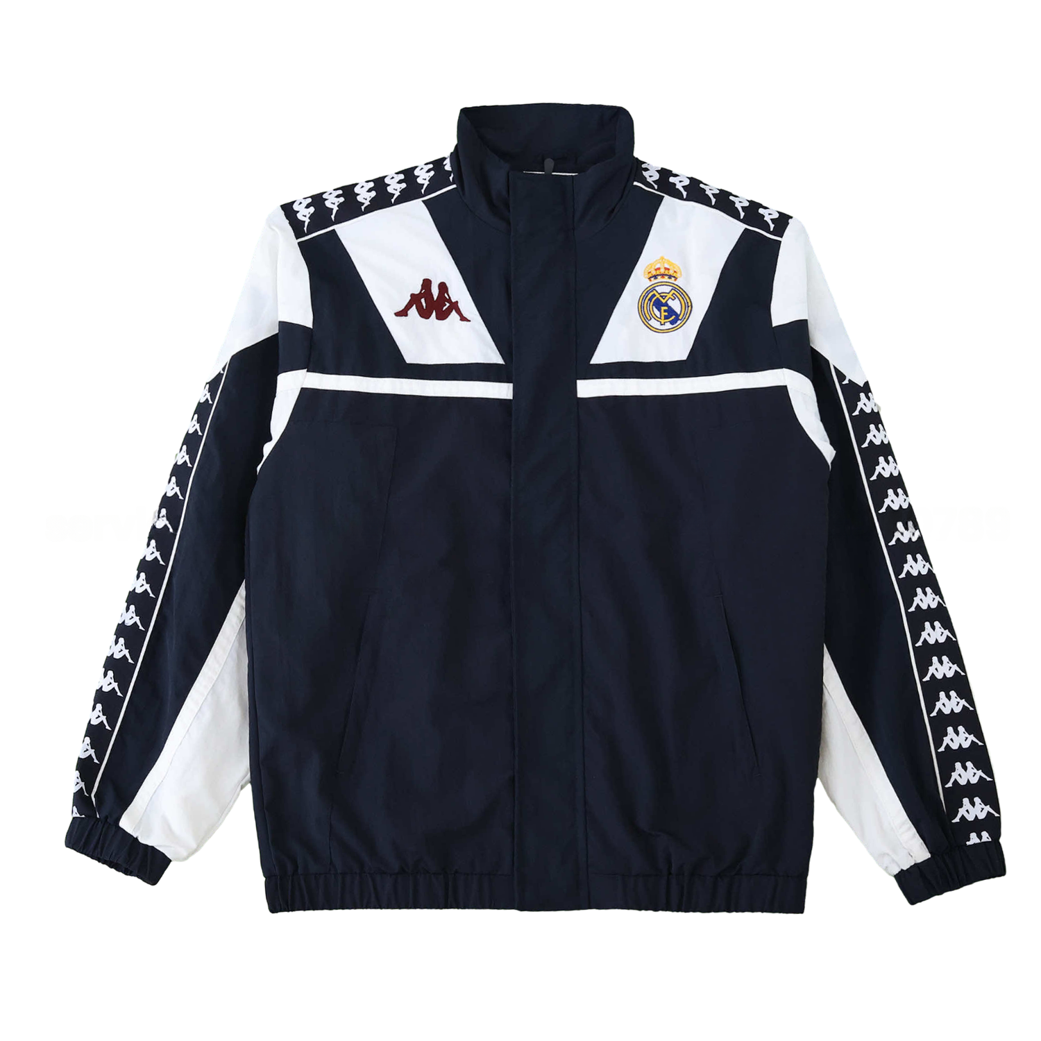 Real Madrid 25-26 Throwback Windbreaker Jacket - Black - JerseysGala