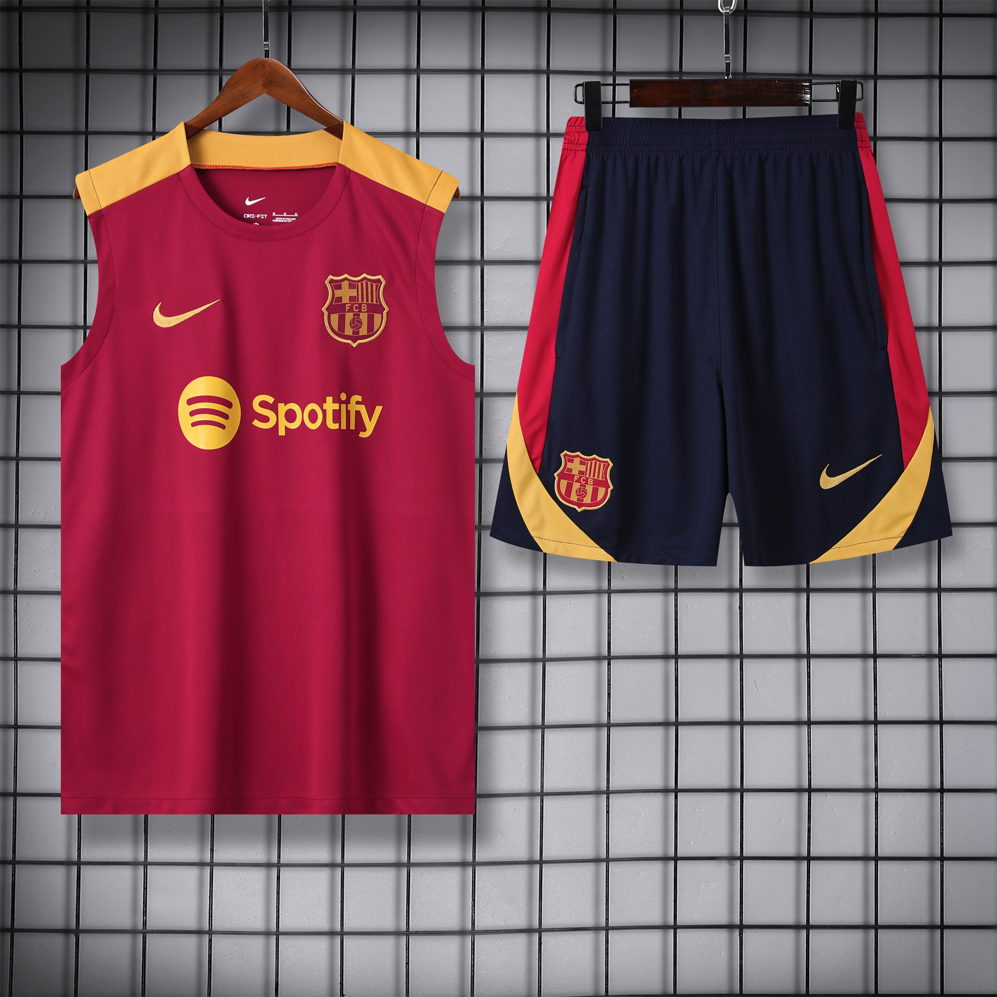 Barcelona 24-25 Training Vest Suit - Red - JerseysGala