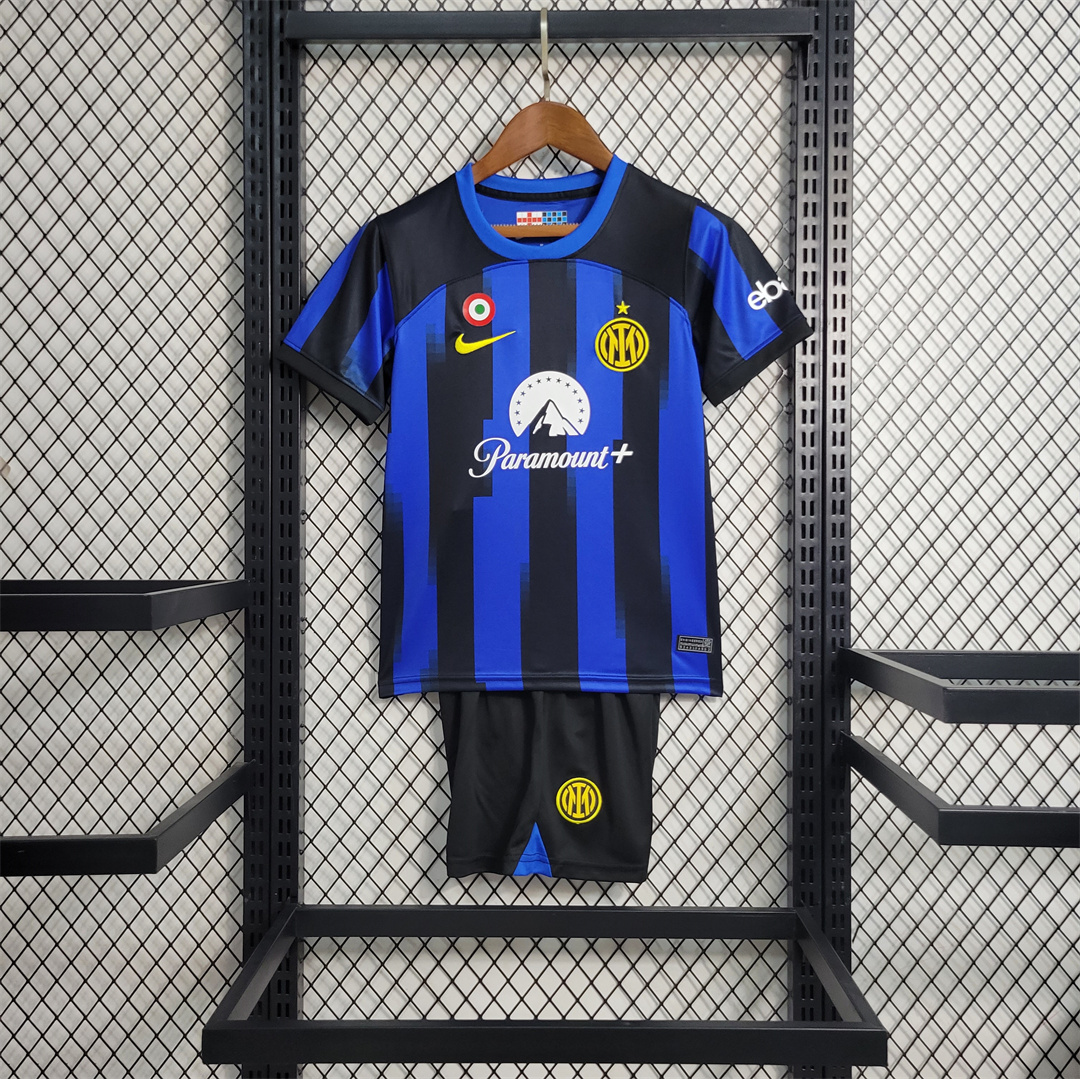 Inter Milan 23-24 Home Kids Kit - JerseysGala