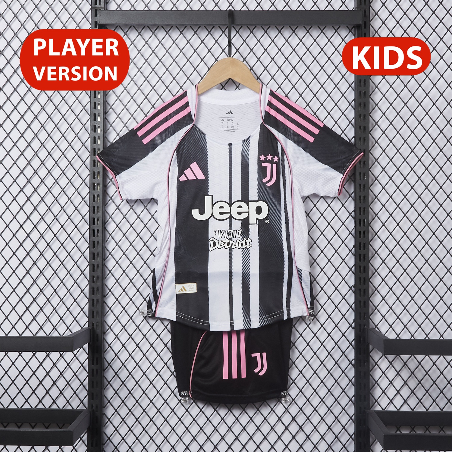 Juventus 25-26 Home Kids Kit - Player Version - JerseysGala