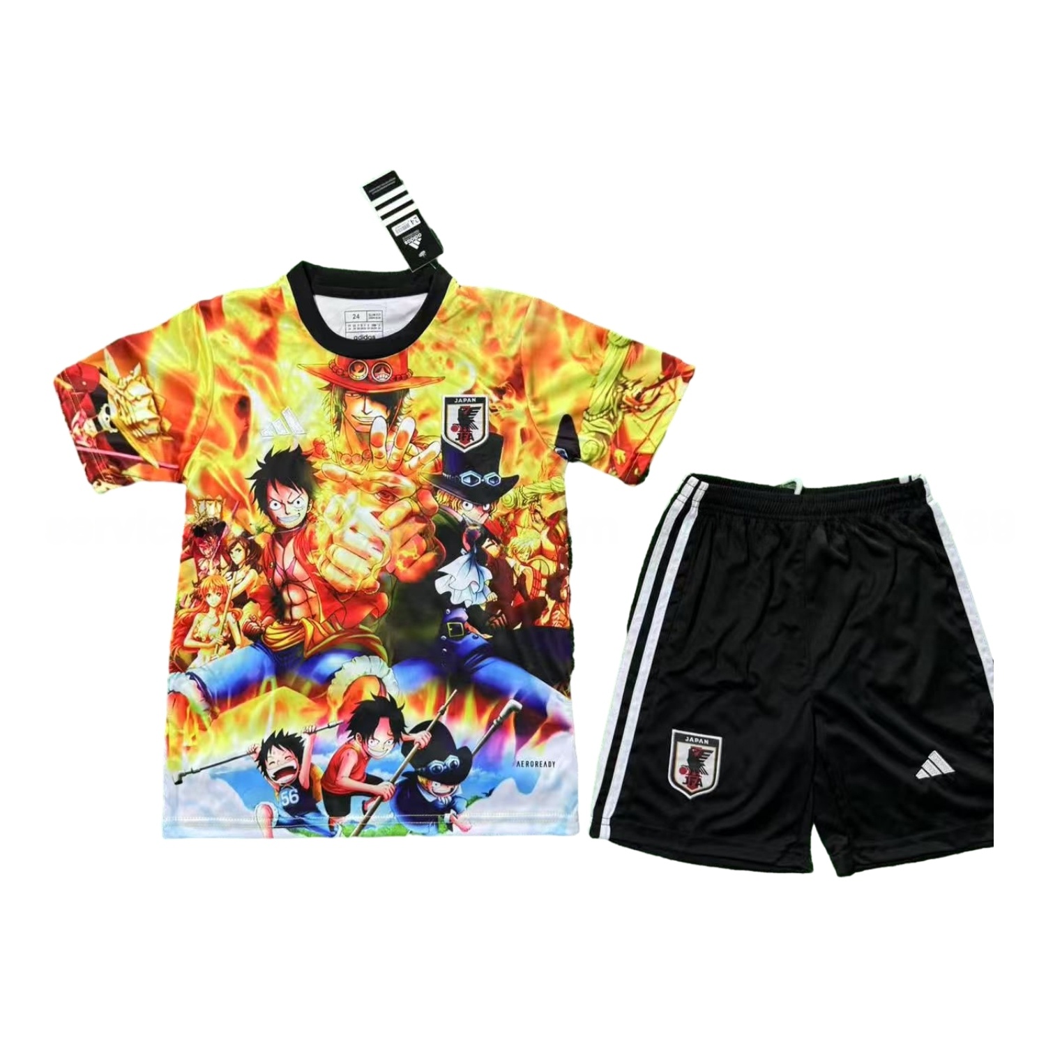 Japan 25-26 Luffy & Ace & Sabo's Fiery Triple-Attack Special Kids Kit - JerseysGala
