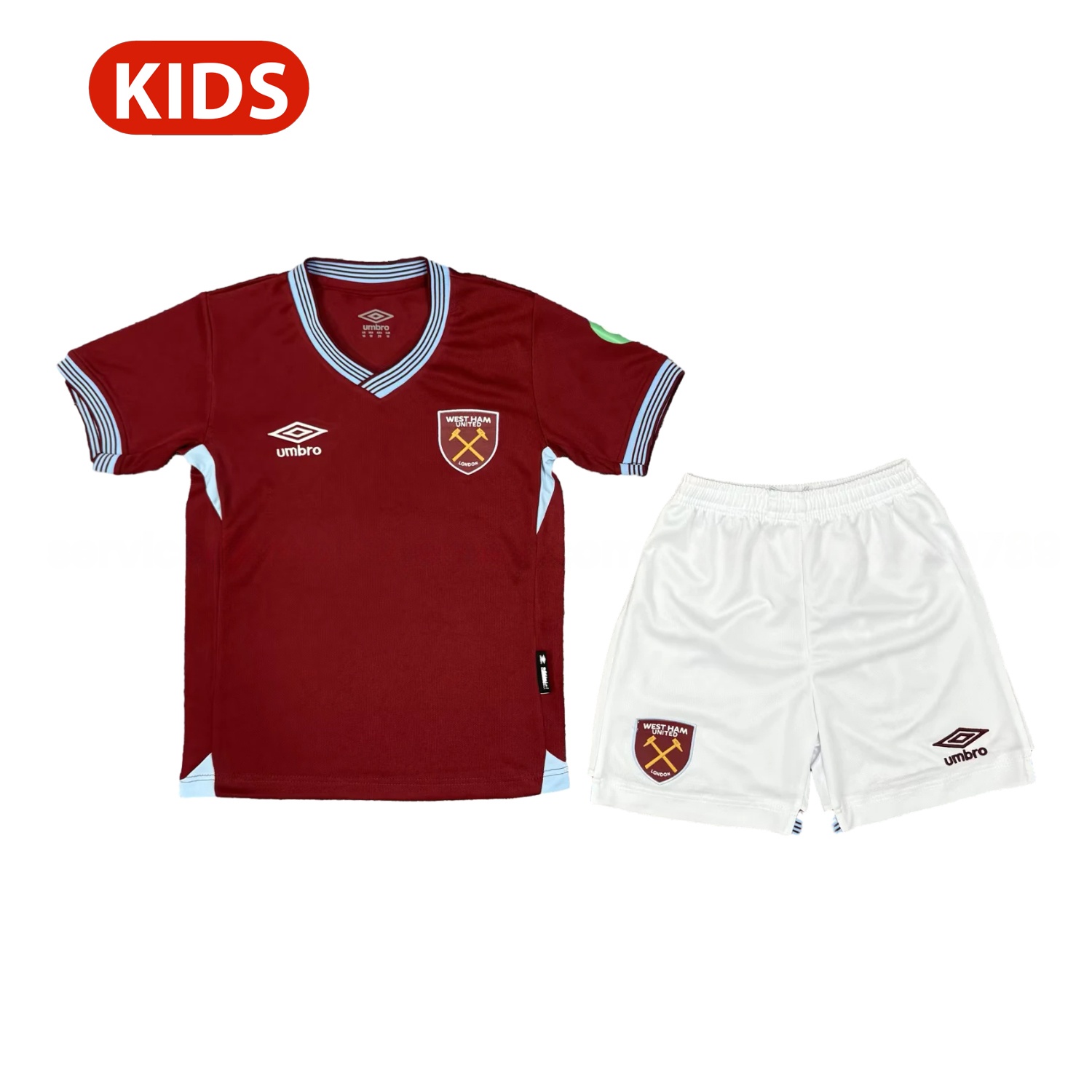 West Ham United 25-26 Home Kids Kit - JerseysGala
