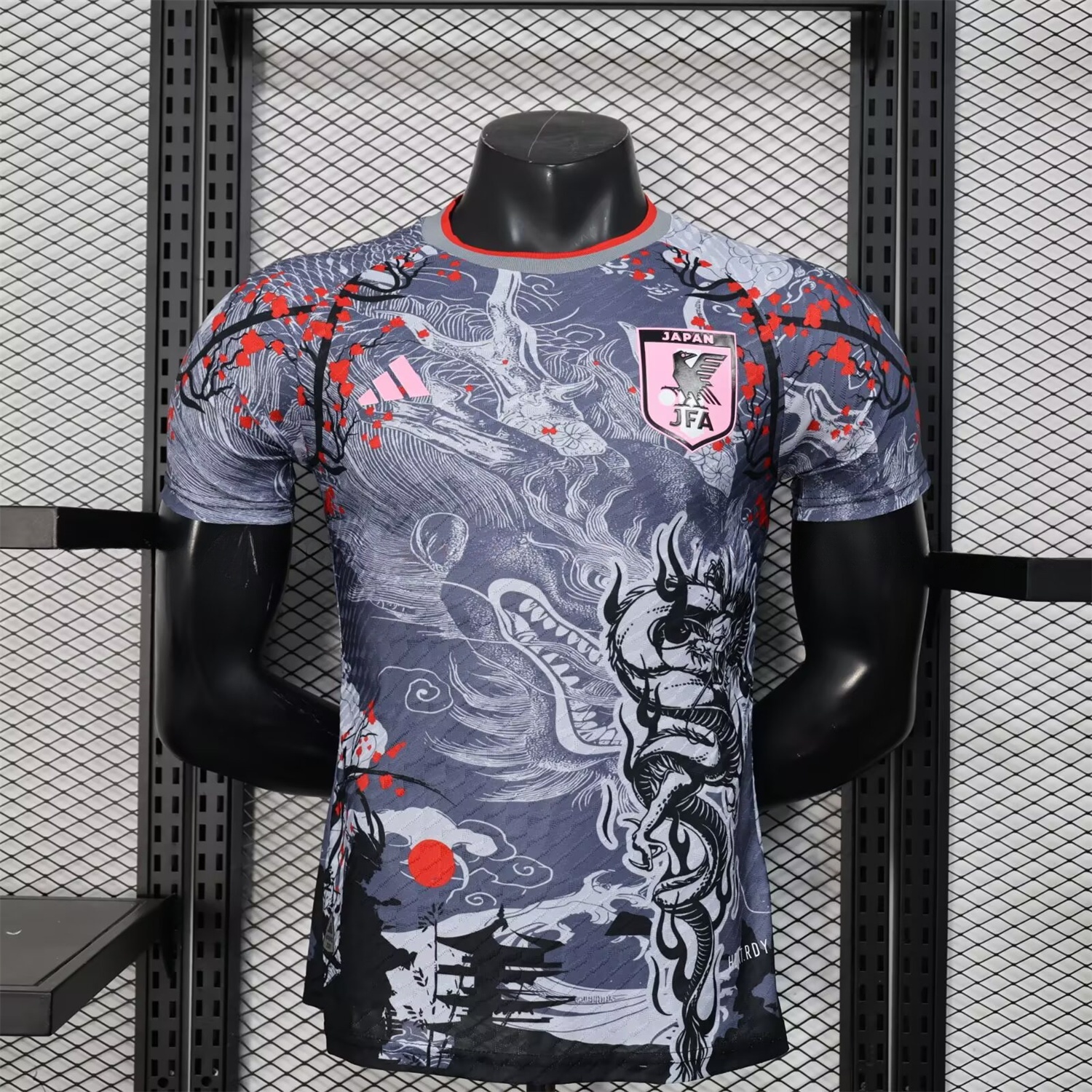 Japan 25-26 Black And Grey Dragon Special Edition Jersey - Player Version - JerseysGala