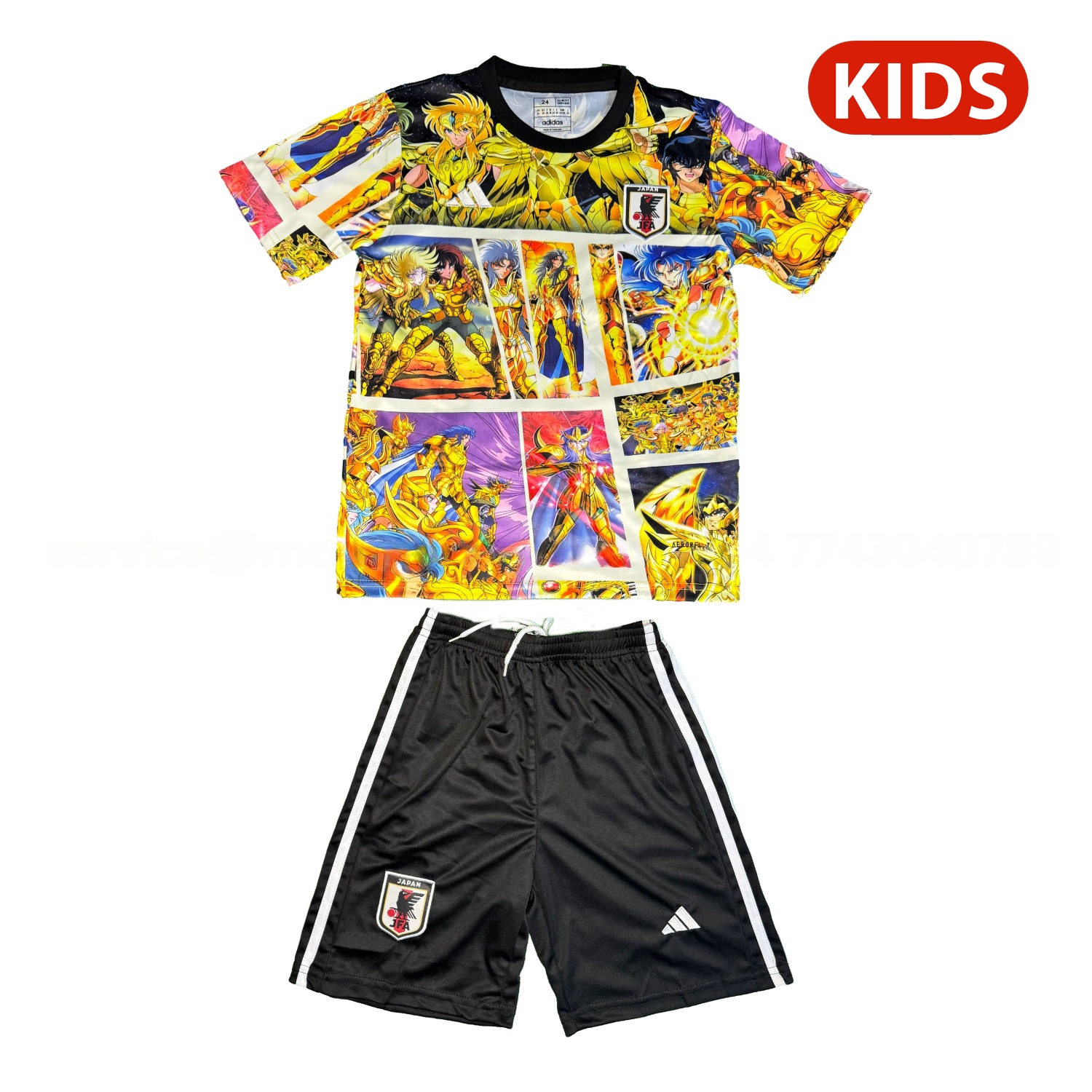 Japan 25-26 Saint Seiya Yellow Special Kids Kit - JerseysGala