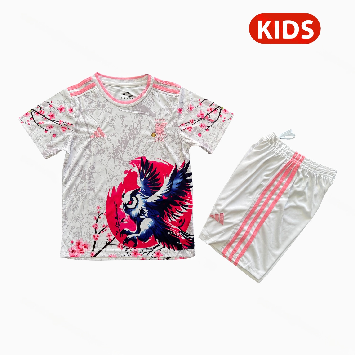 Japan 25-26 Owl Pink Special Kids Kit - JerseysGala