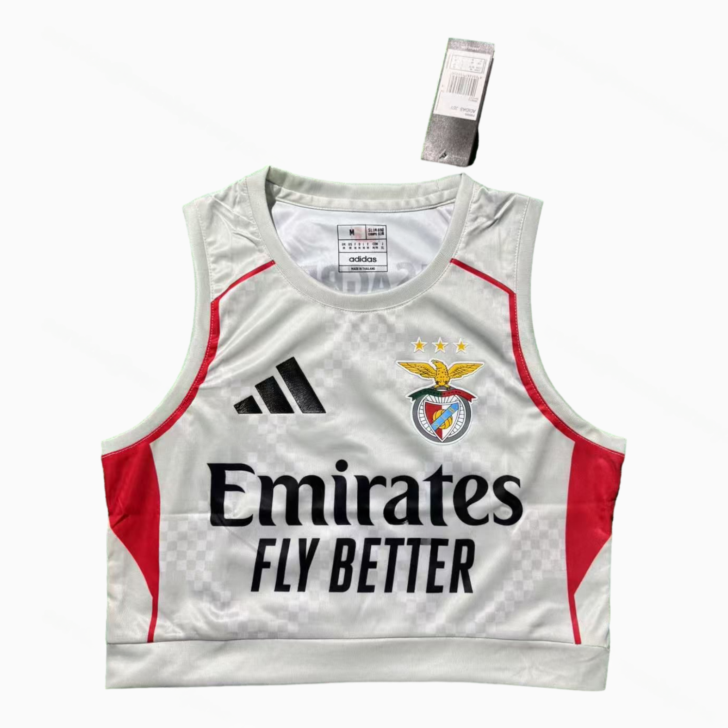 Women's Benfica 25-26 Away White Yoga Vest - JerseysGala