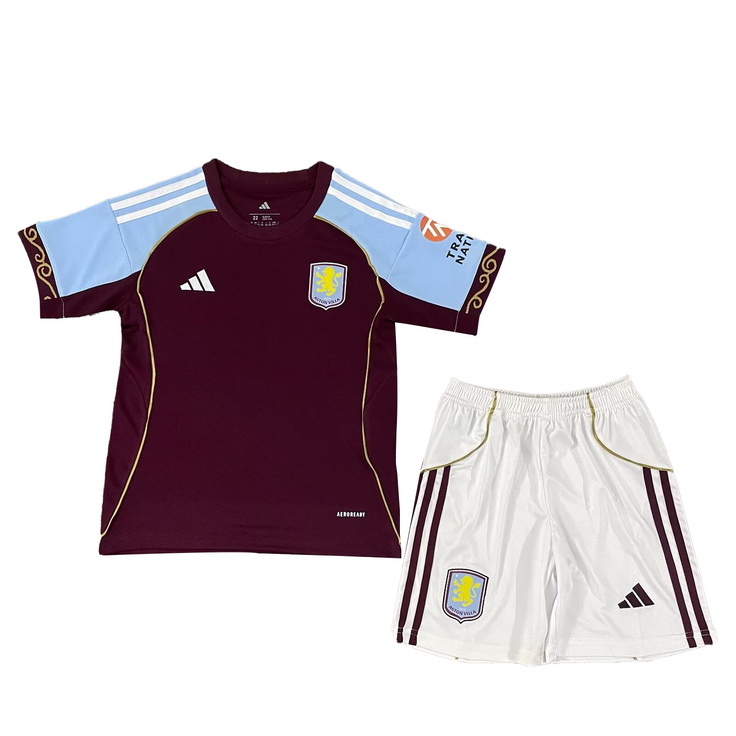 Aston Villa 25-26 Home Men's Adult Jersey Set - Fans Version - JerseysGala