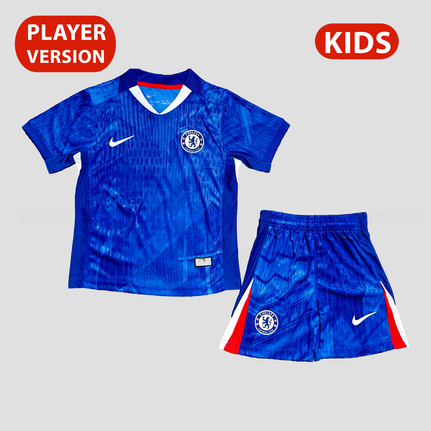 C.H.E.L.S.E.A 25-26 Home Unsponsored Blue Kids Kit - Player Version - JerseysGala