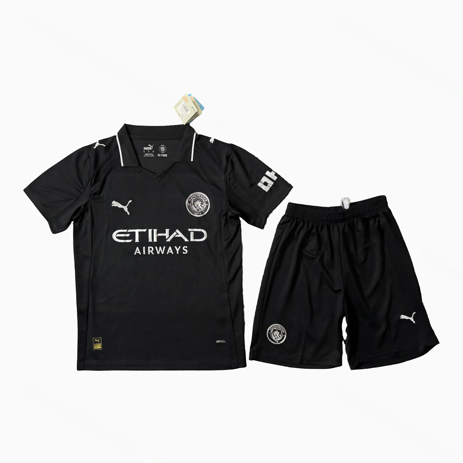 Manchester City 25-26 Away Black Men's Adult Jersey Set - Fans Version - JerseysGala