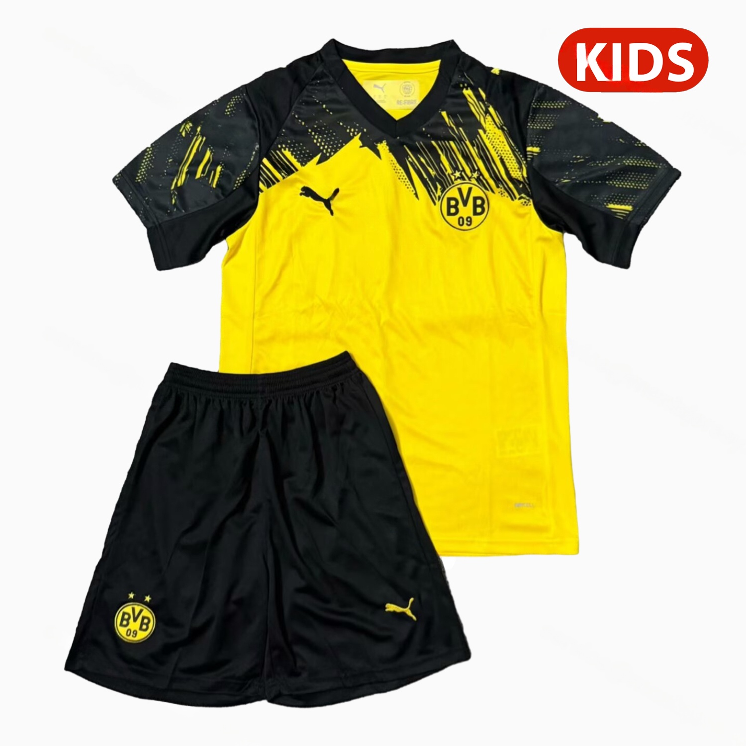 Dortmund 25-26 Home Unsponsored Kids Kit - JerseysGala