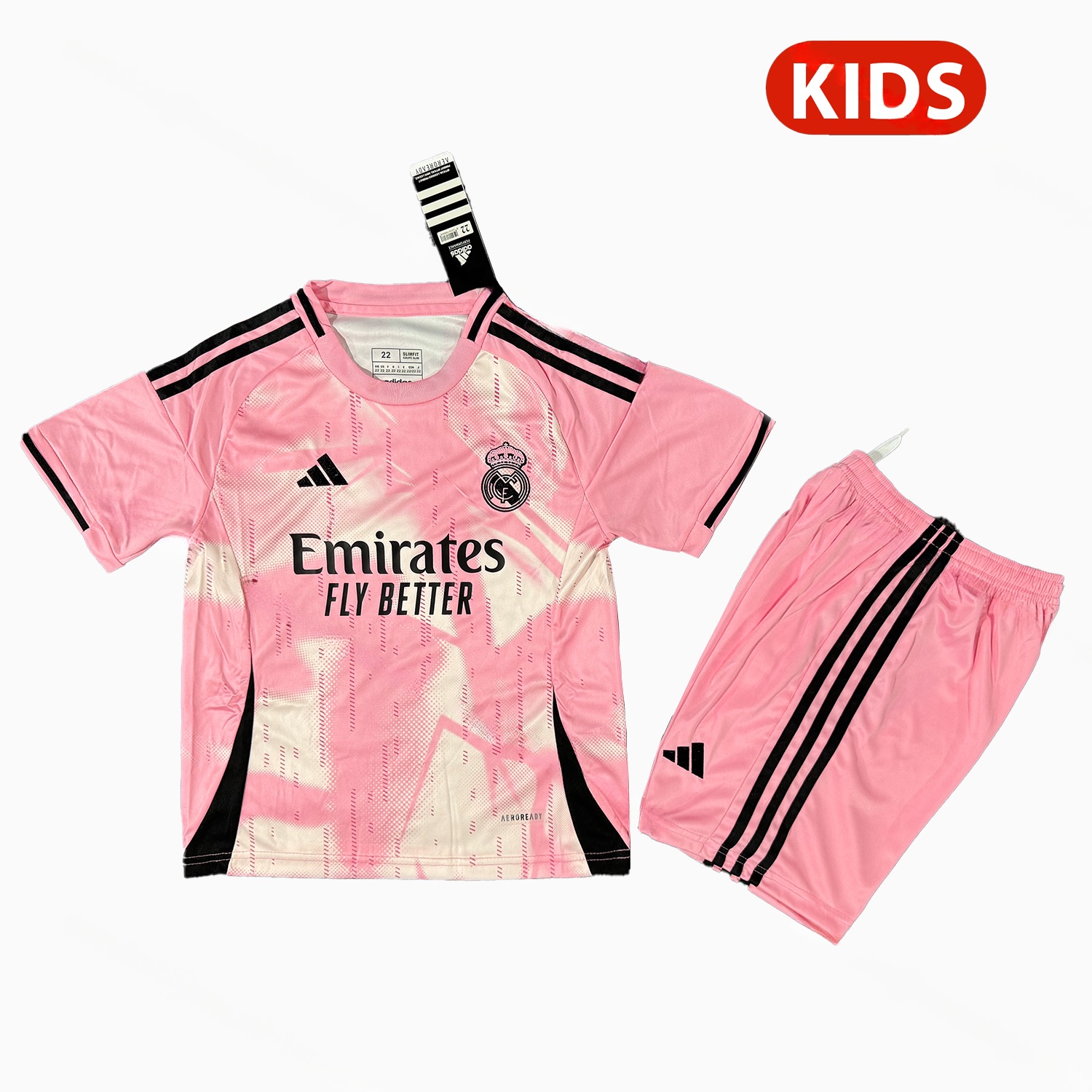 Real Madrid 25-26 Pink And White Special Kids Kit - JerseysGala