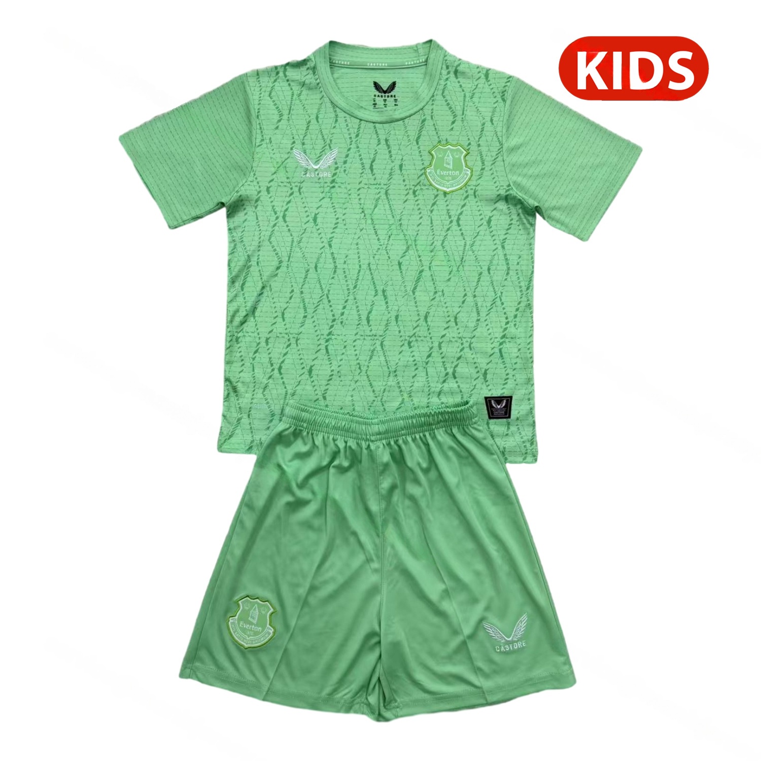 Everton 25-26 Green Goalkeeper Kids Kit - JerseysGala