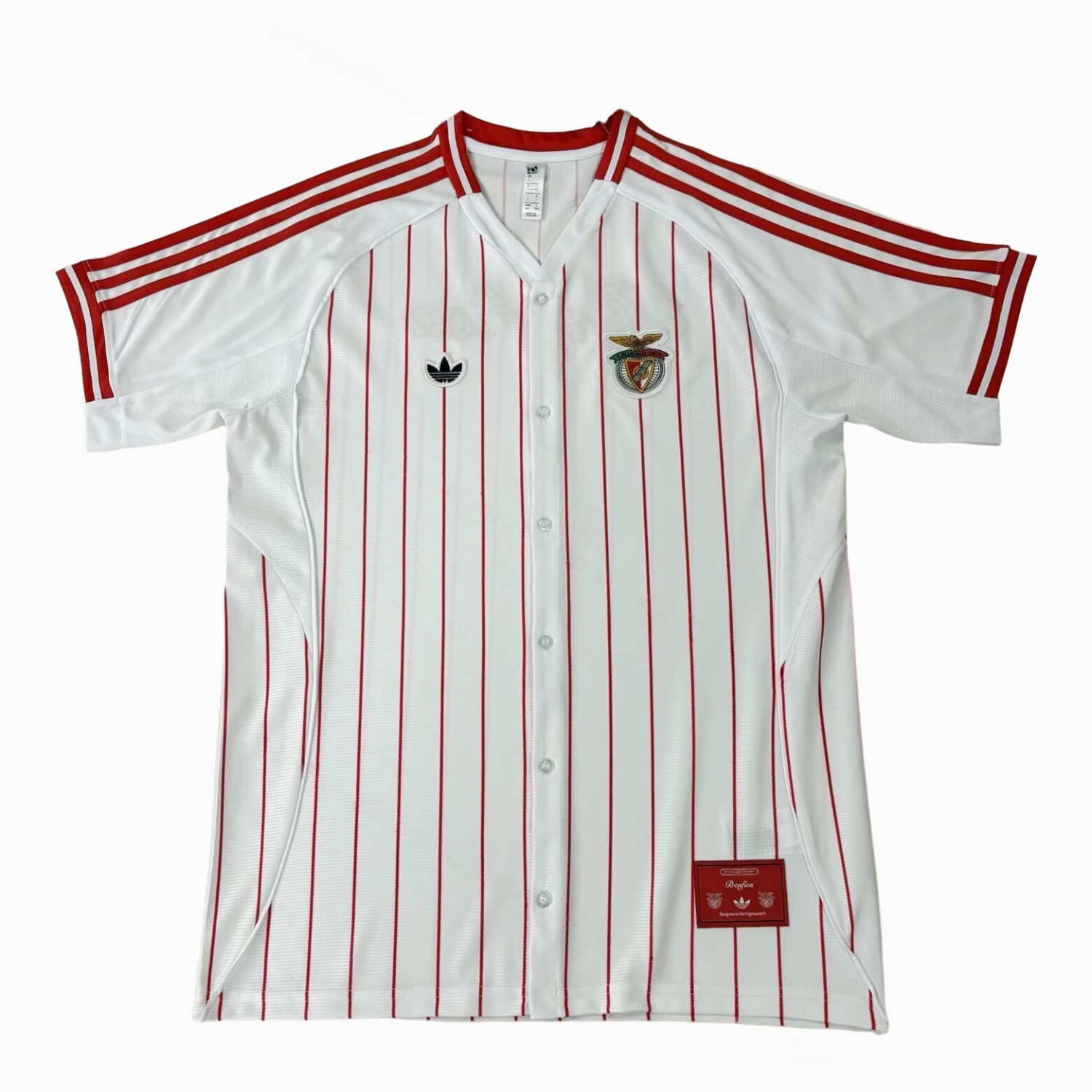 Benfica 25-26 White Baseball Jersey - JerseysGala