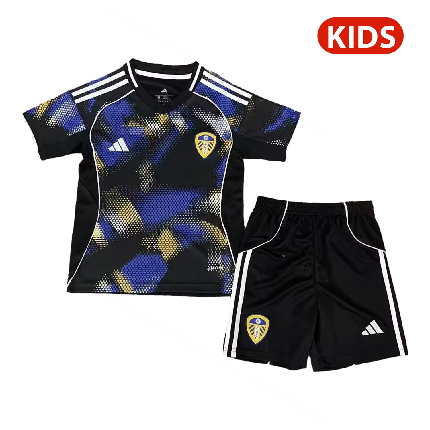 Leeds United 25-26 Third Unsponsored Kids Kit - JerseysGala