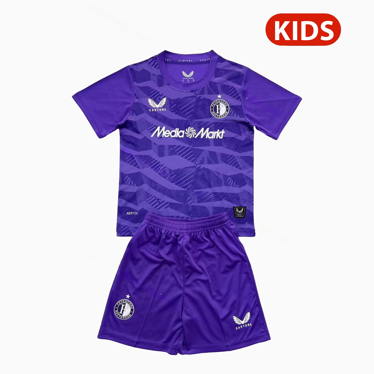 Feyenoord 25-26 Purple Goalkeeper Kids Kit - JerseysGala