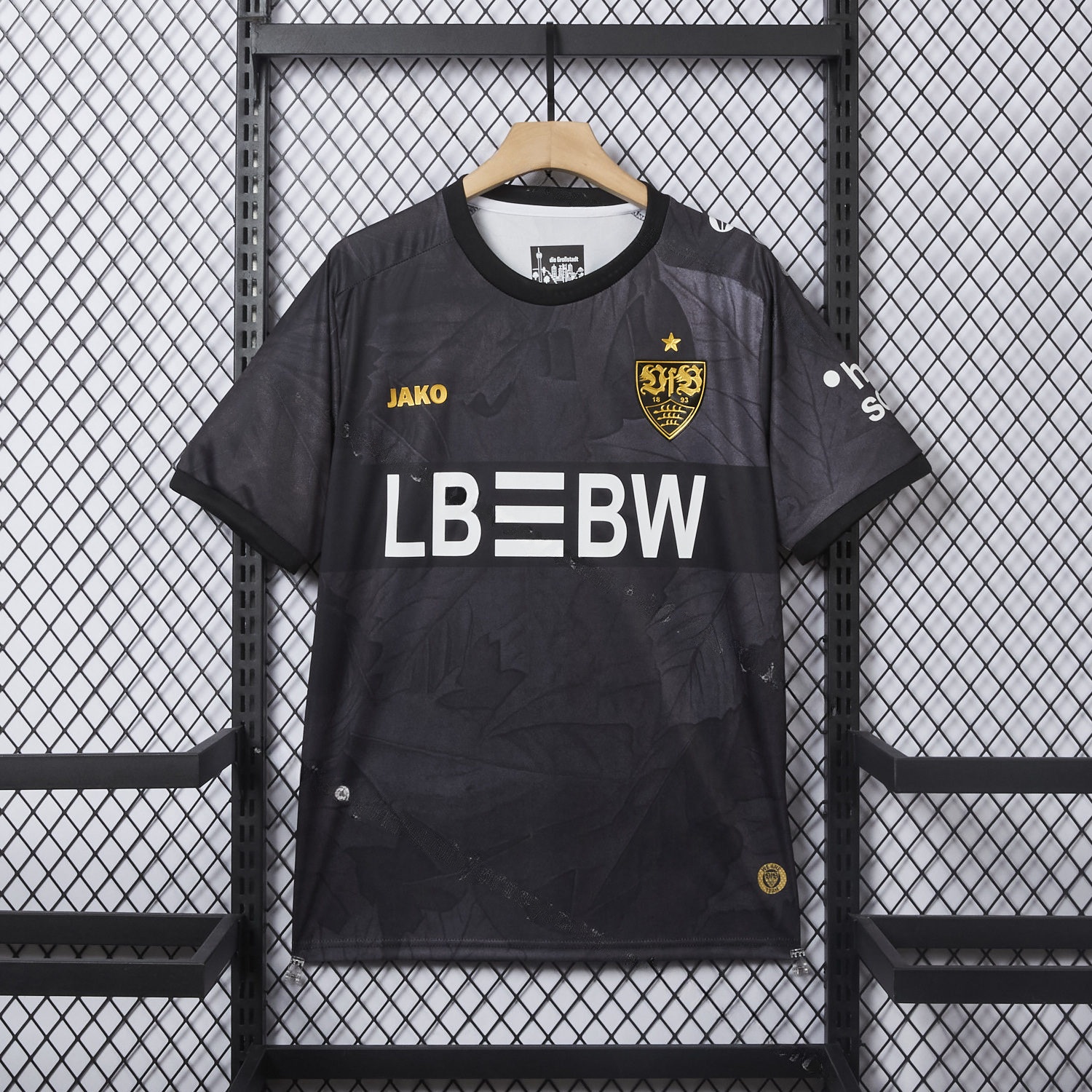VfB Stuttgart 25-26 Third Black Jersey - Fans Version - JerseysGala